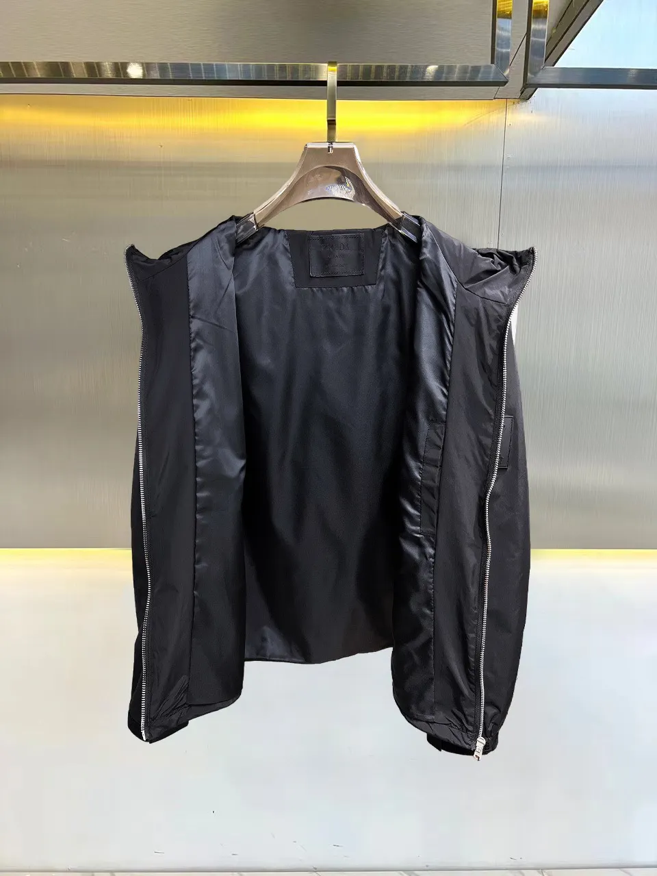 Logo-Appliquéd Hooded Shell Jacket D38014705 — view 3