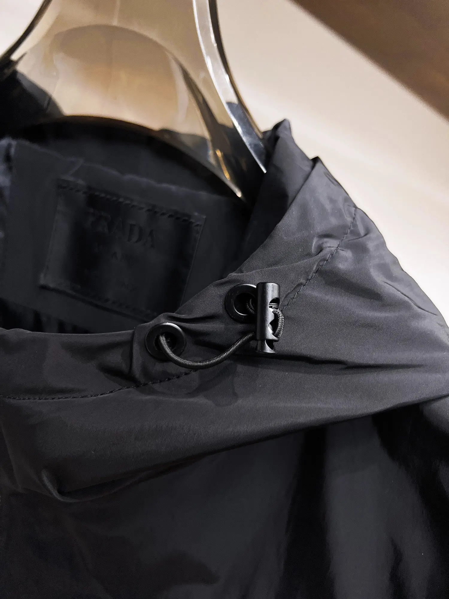Logo-Appliquéd Hooded Shell Jacket D38014705 — view 9