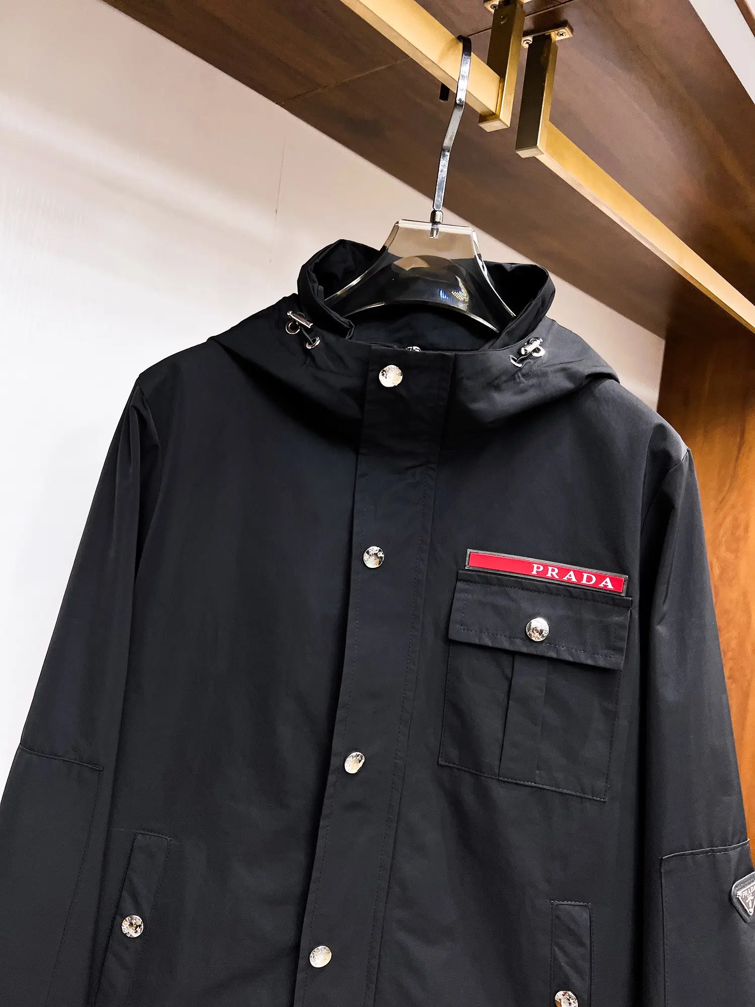 Logo-Appliquéd Hooded Field Jacket D38014730 — view 4