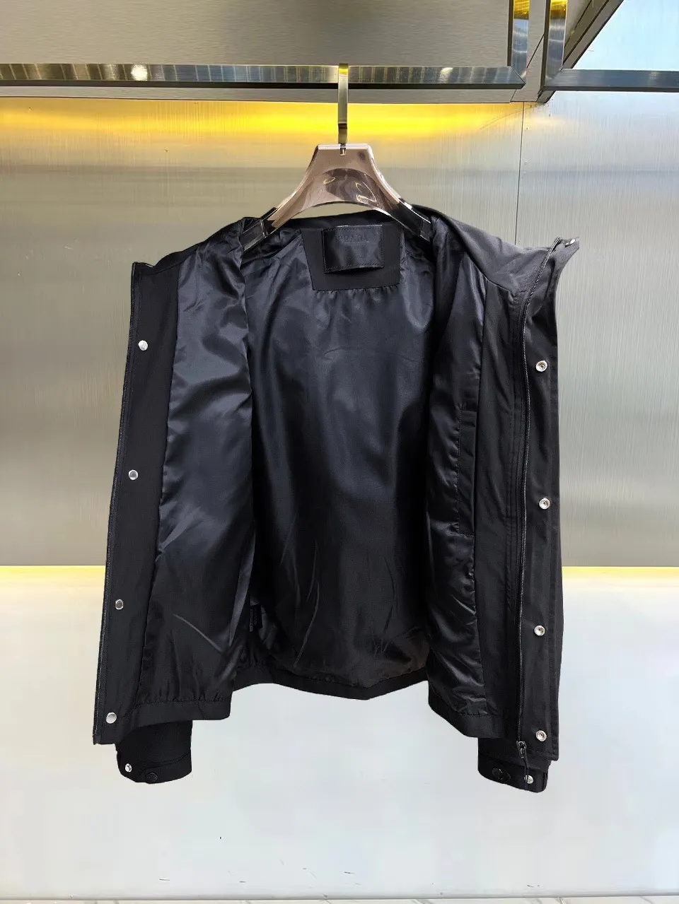 Hooded Technical Fabric Jacket D38014714 — view 3
