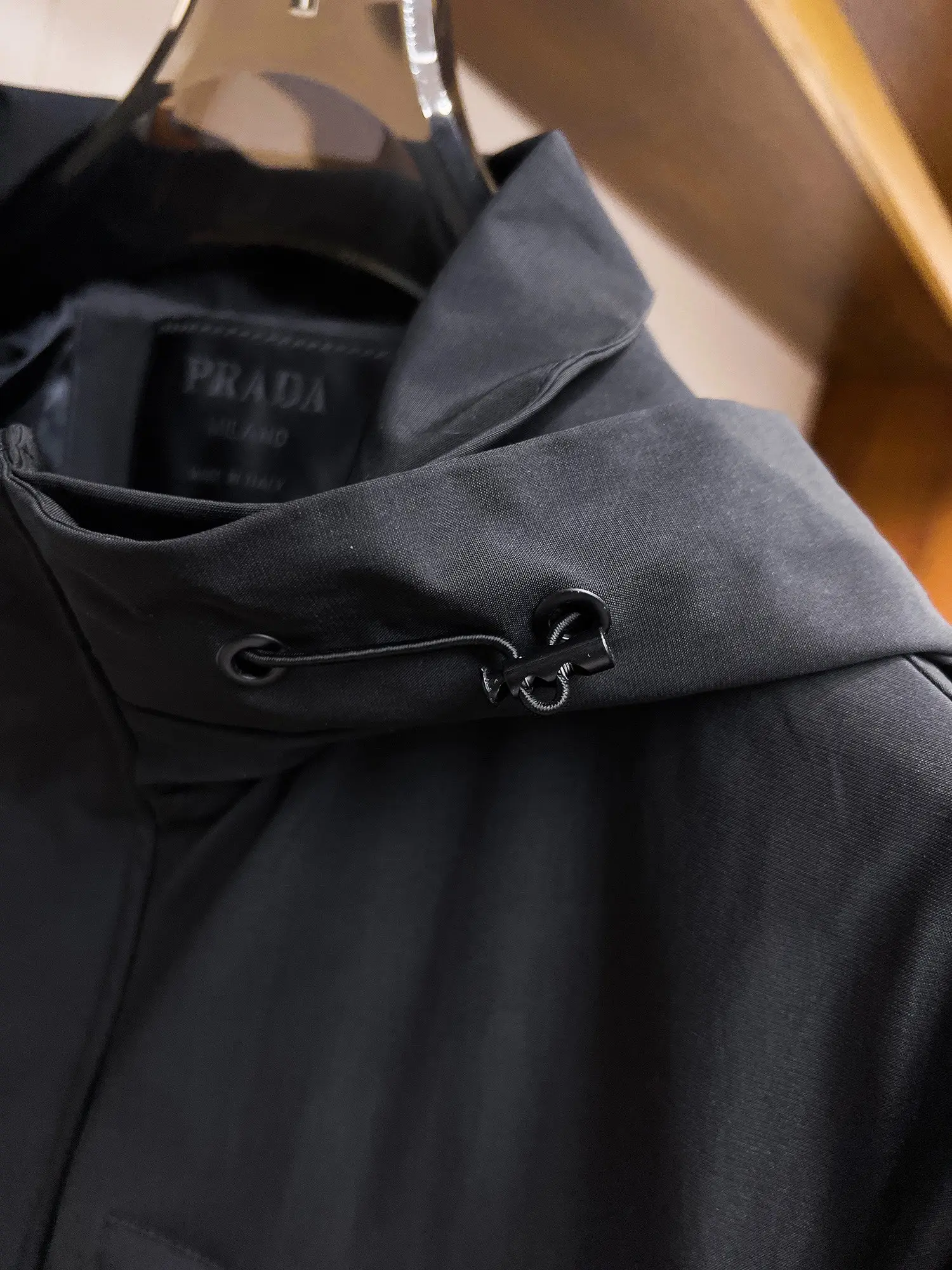 Hooded Technical Fabric Jacket D38014714 — view 9