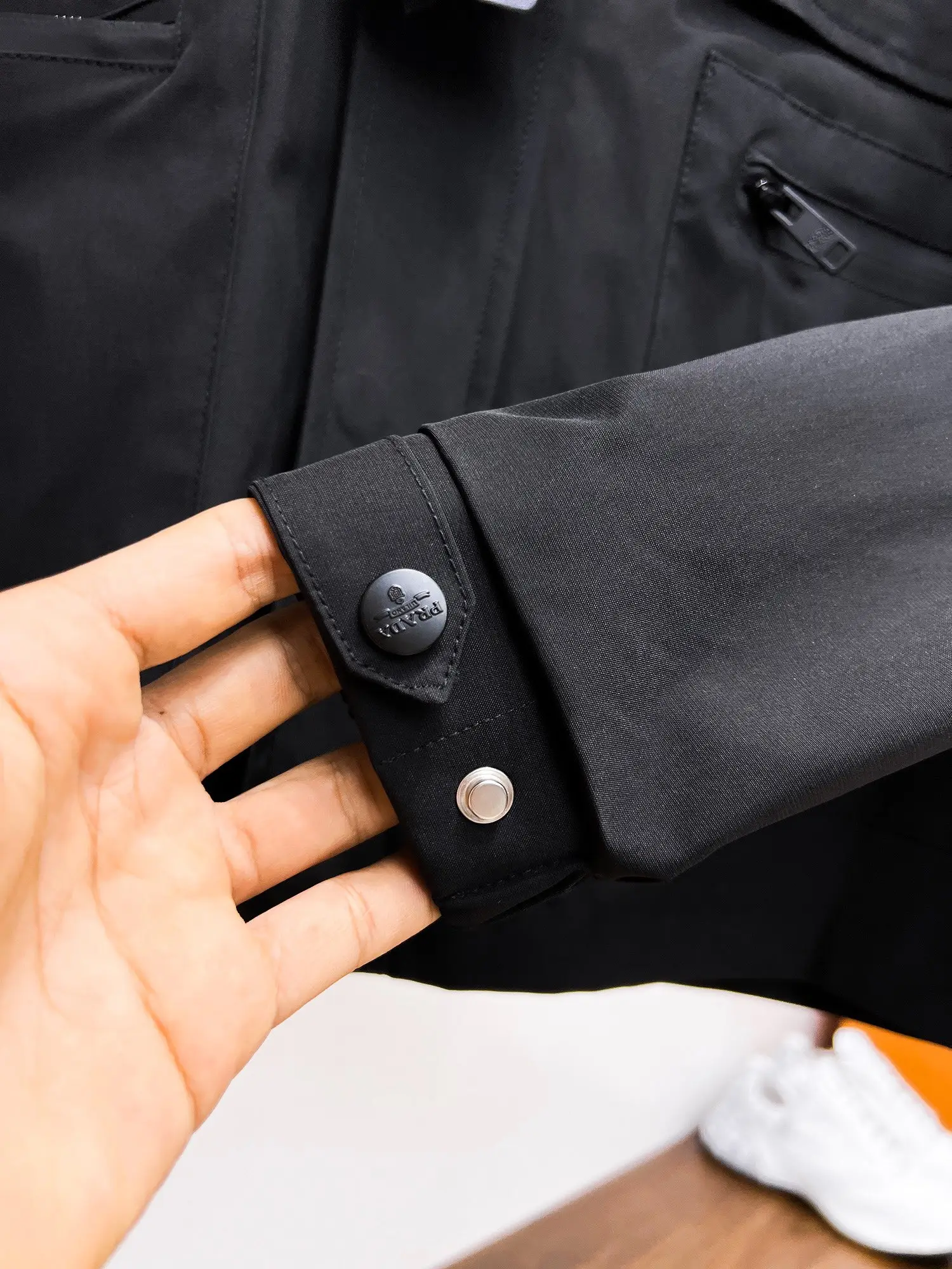 Hooded Technical Fabric Jacket D38014714 — view 12