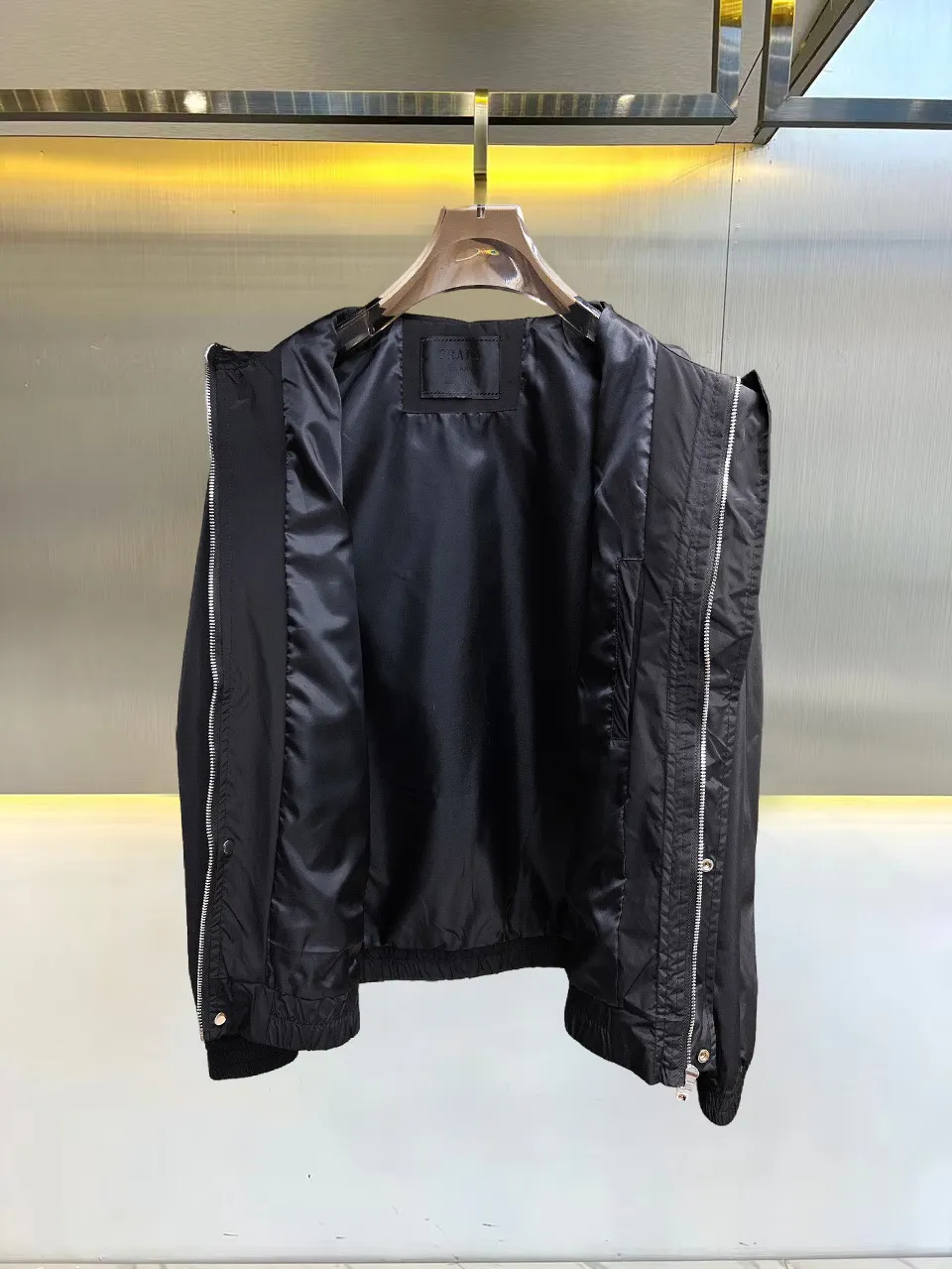 Logo-Print Technical Shell Jacket D38014721 — view 3