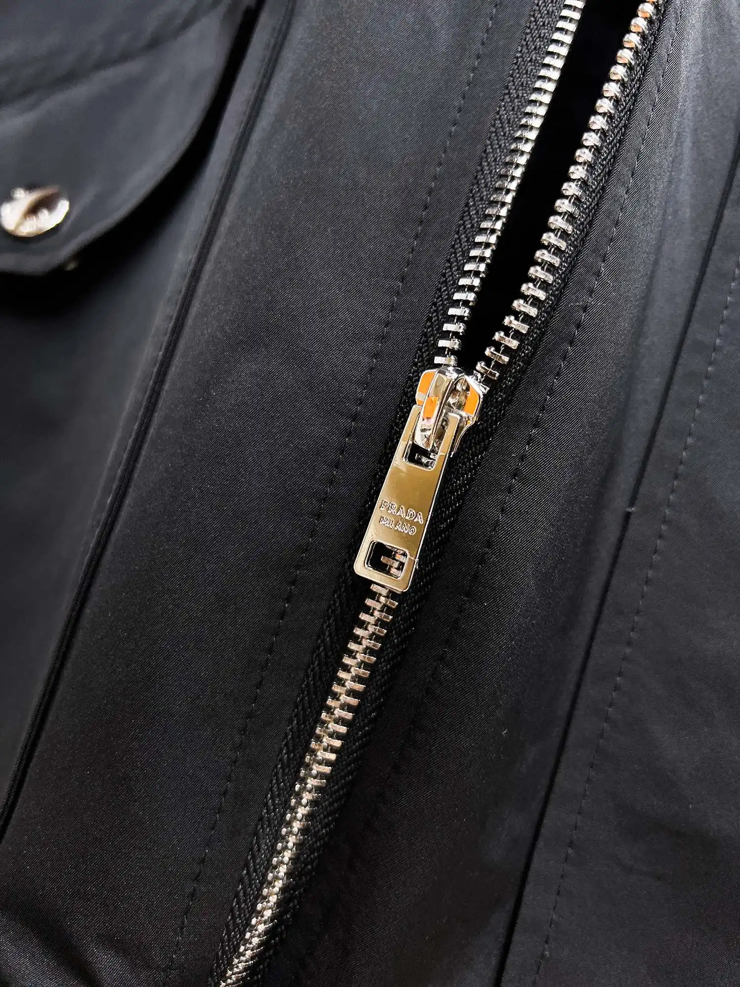Logo-Appliqué Zip-Up Harrington Jacket D38014732 — view 6