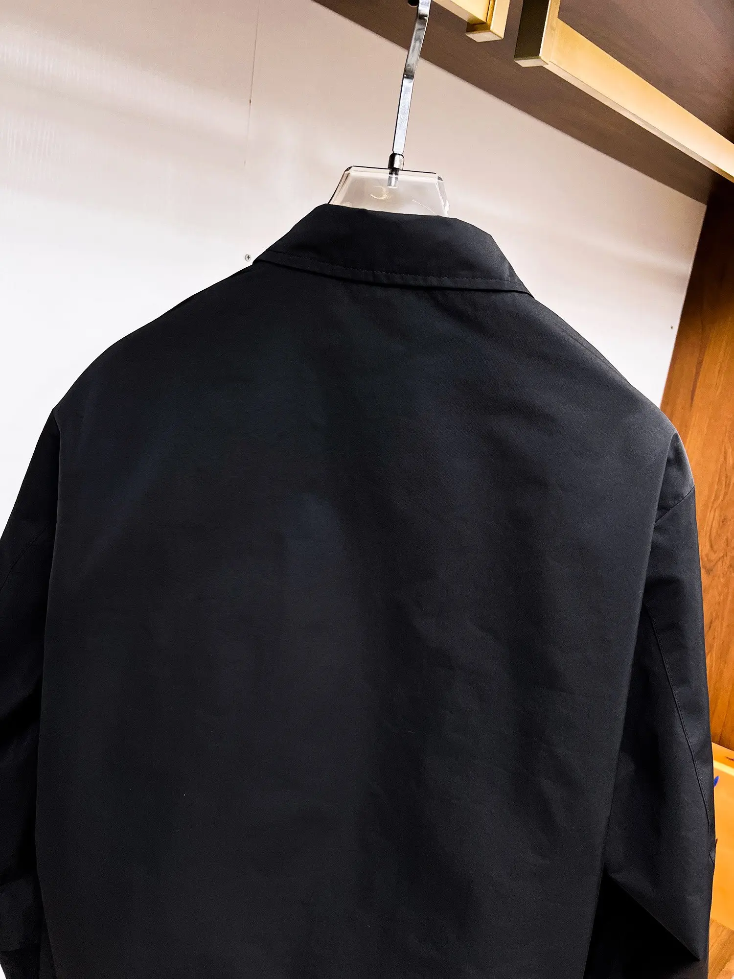 Logo-Appliqué Zip-Up Harrington Jacket D38014732 — view 10