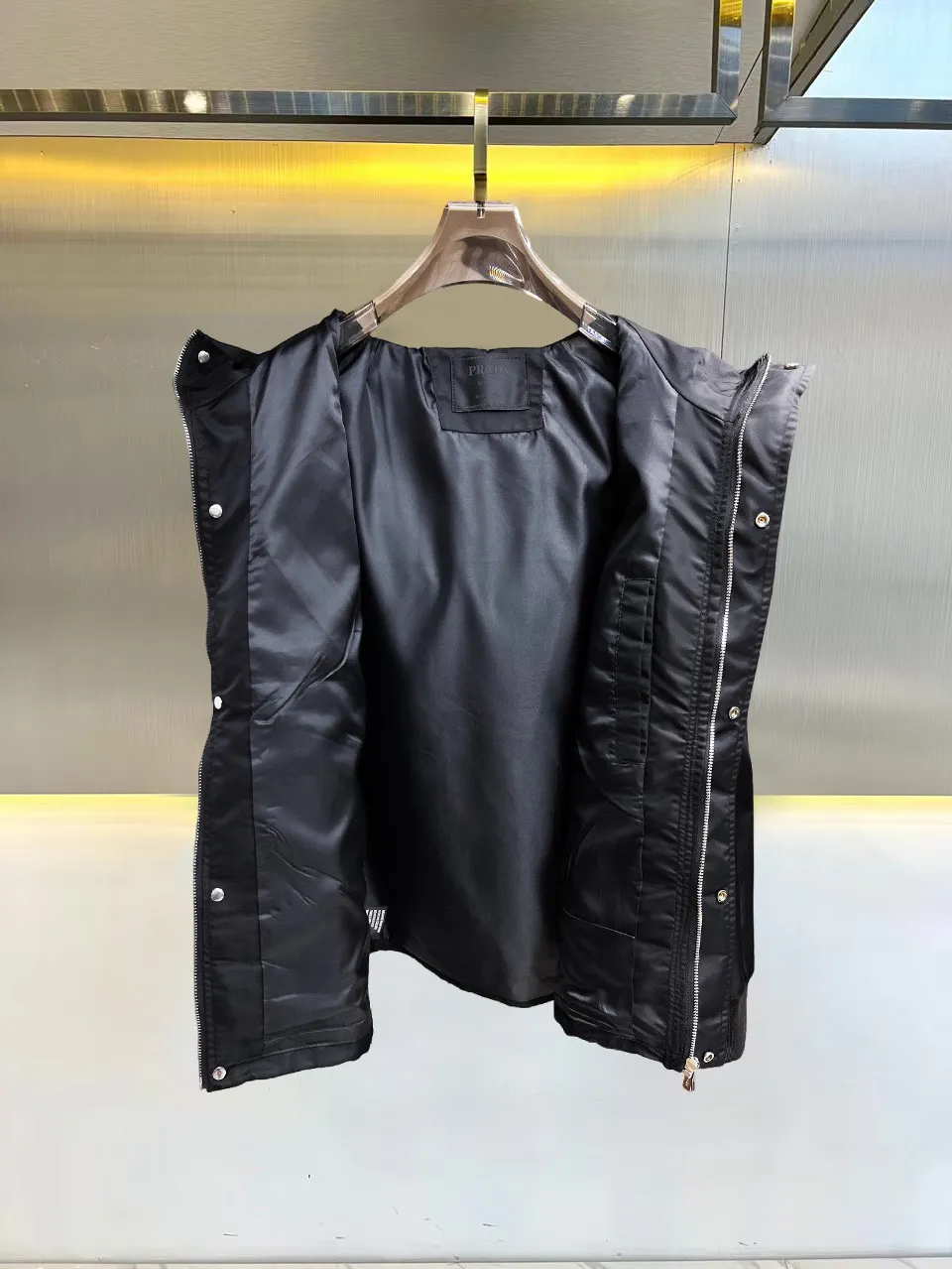 Logo-Appliquéd Hooded Shell Jacket D38014707 — view 3