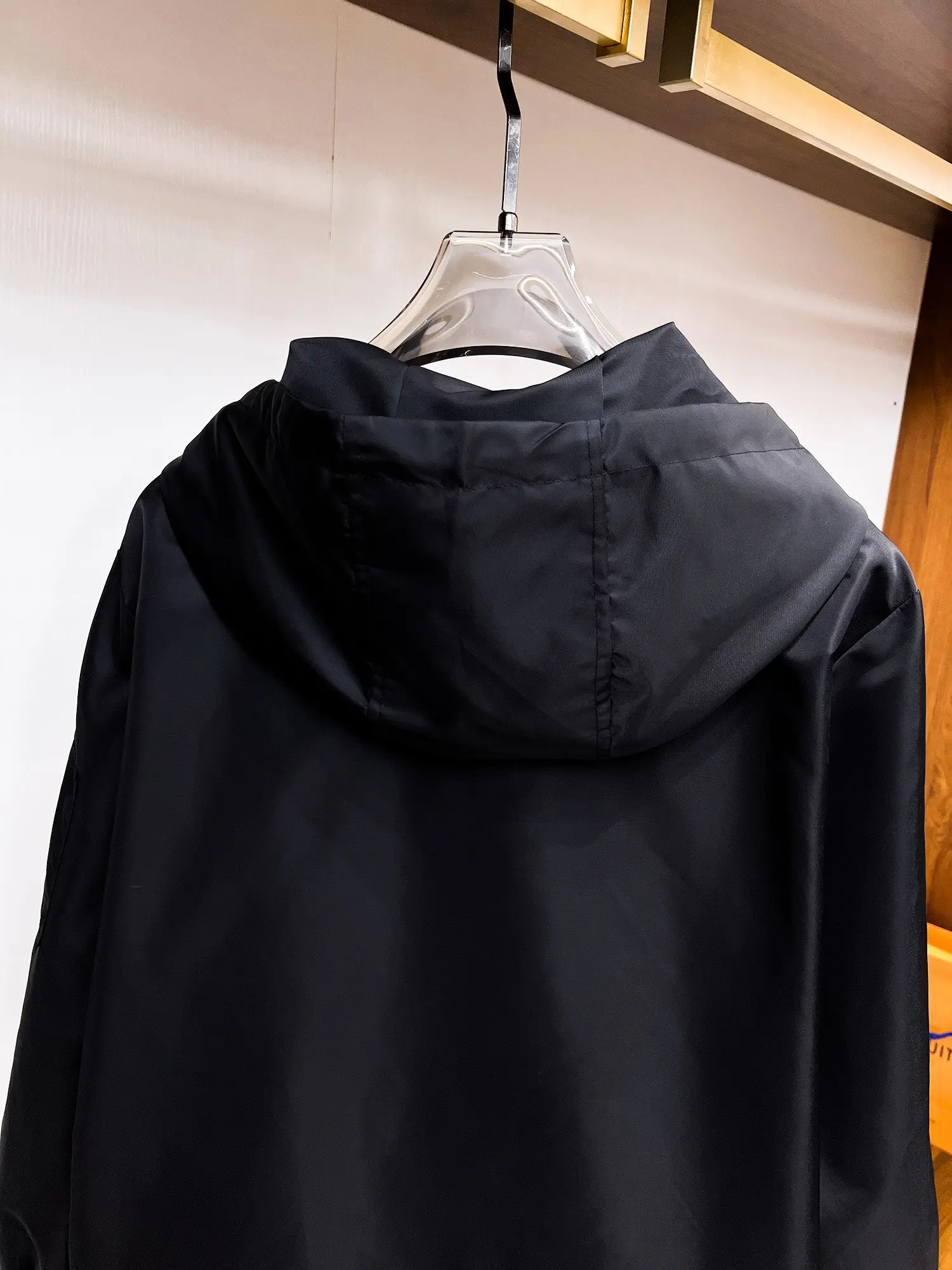 Logo-Appliquéd Hooded Shell Jacket D38014707 — view 12