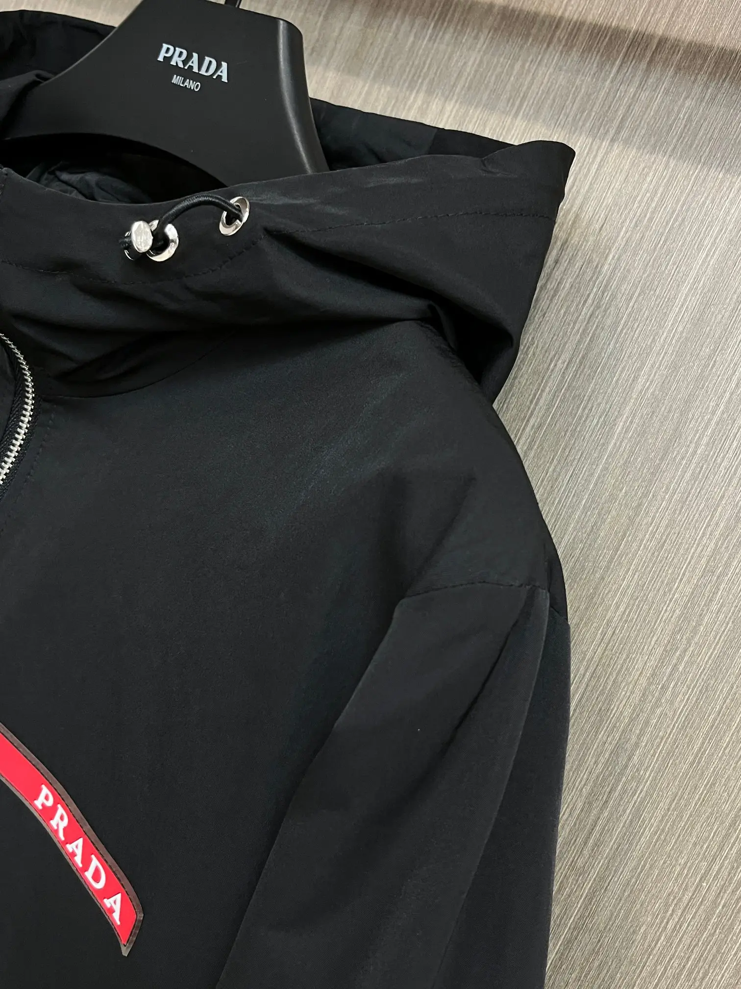Logo-Patch Hooded Shell Jacket D38014288 — view 5