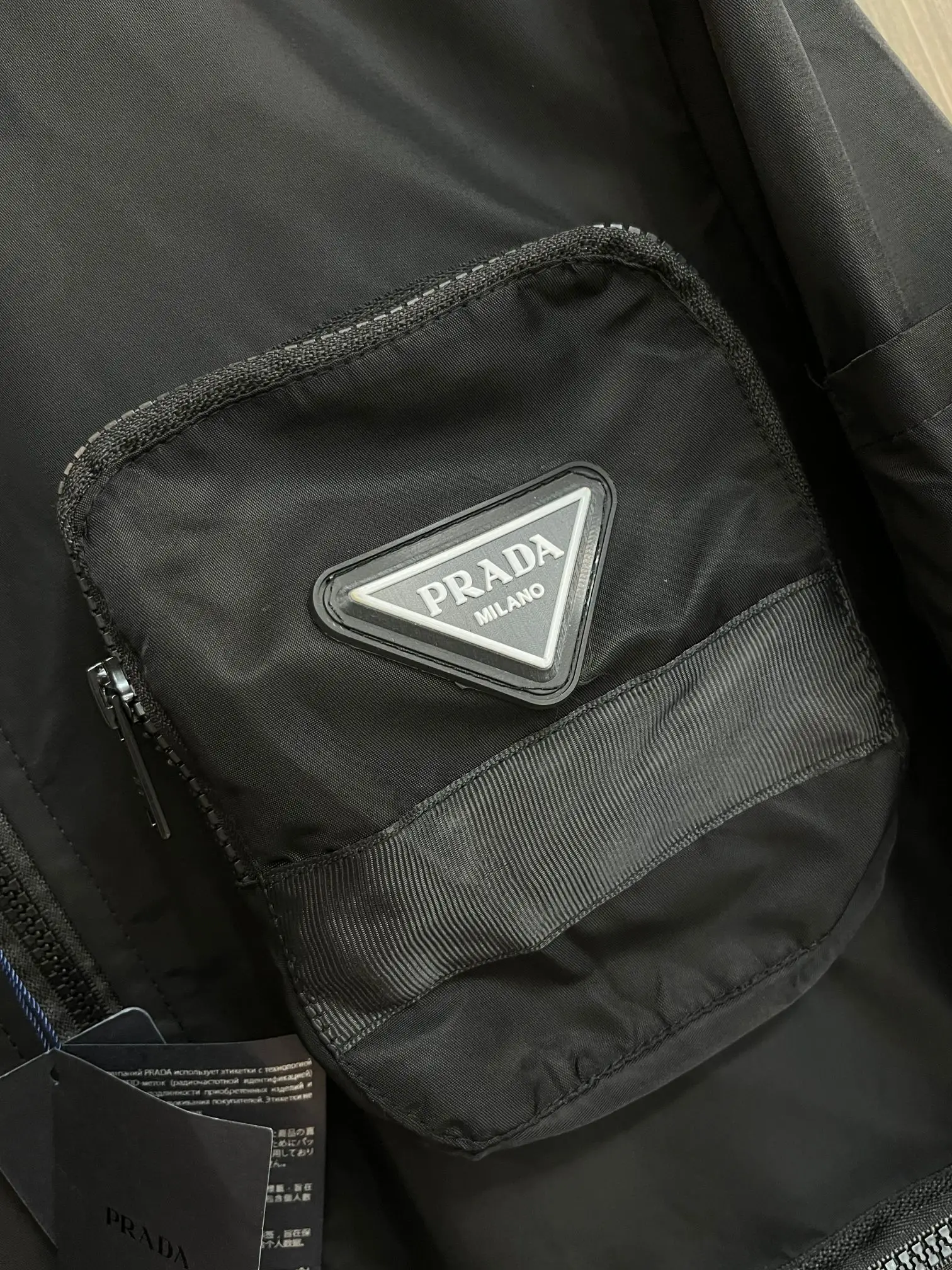 Logo-Appliquéd Shell Zip-Up Jacket D38014398 — view 7