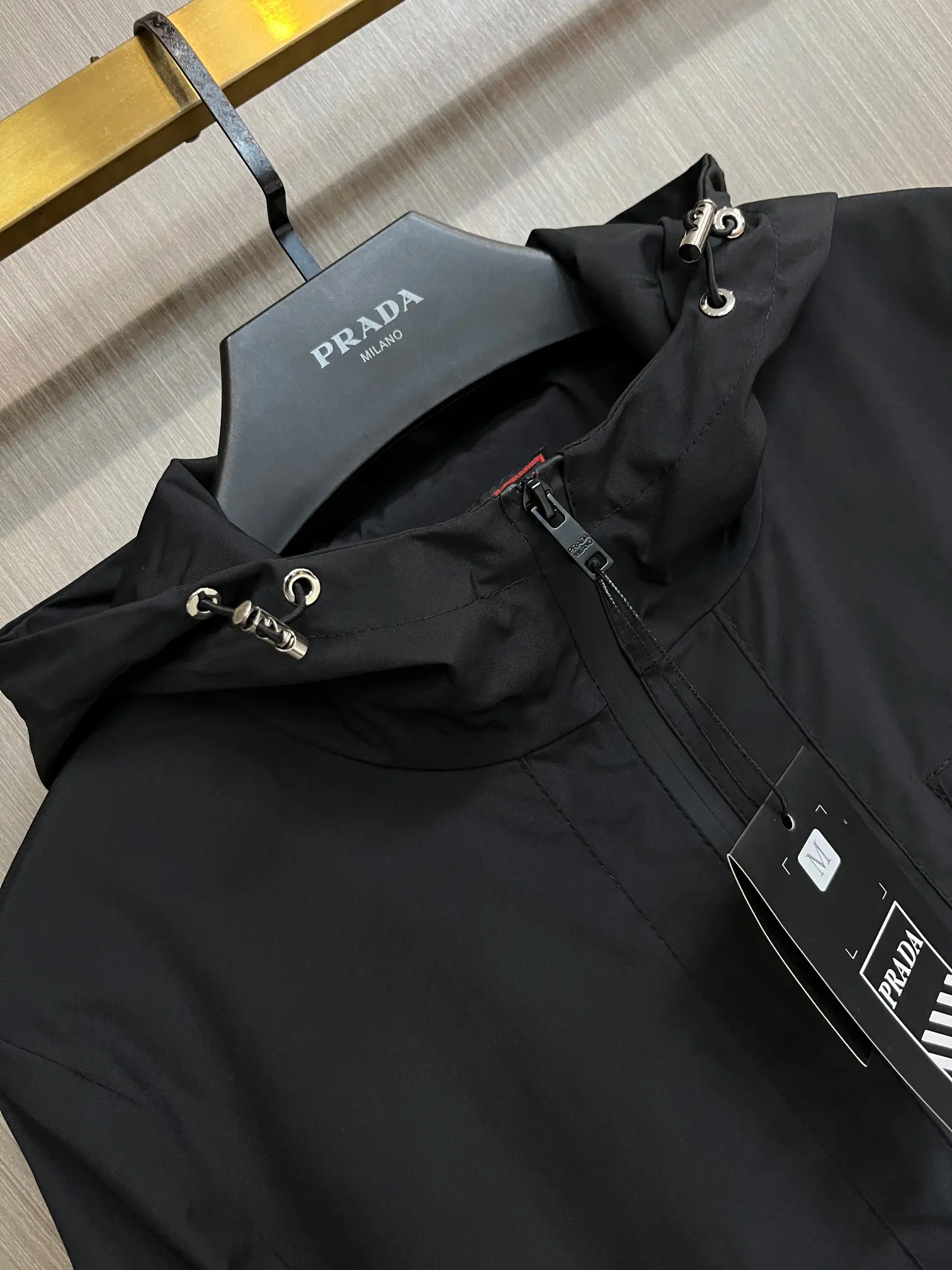 Logo-Print Hooded Shell Jacket D38014282 — view 3