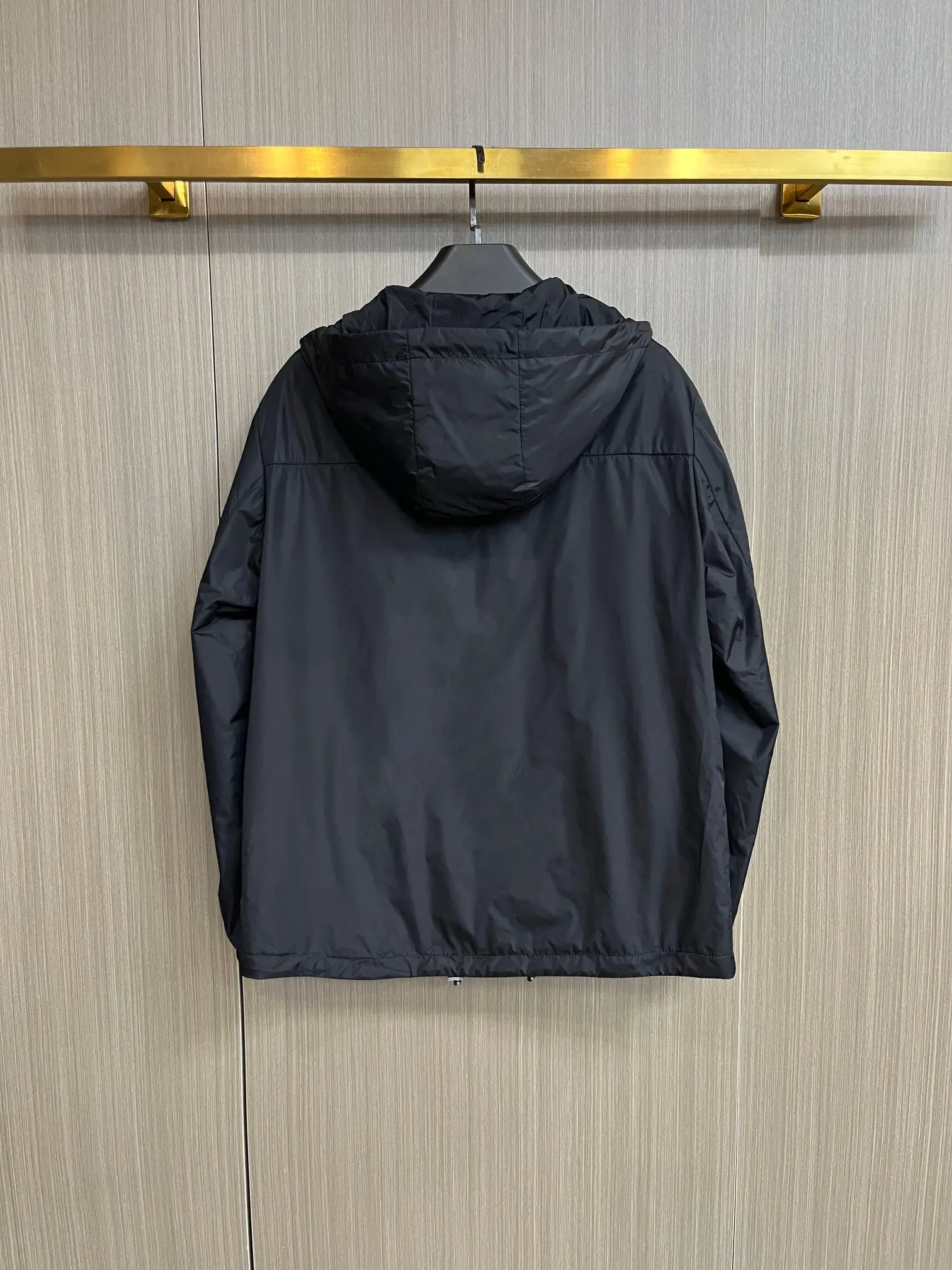 Logo-Appliquéd Hooded Shell Jacket D38014299 — view 2