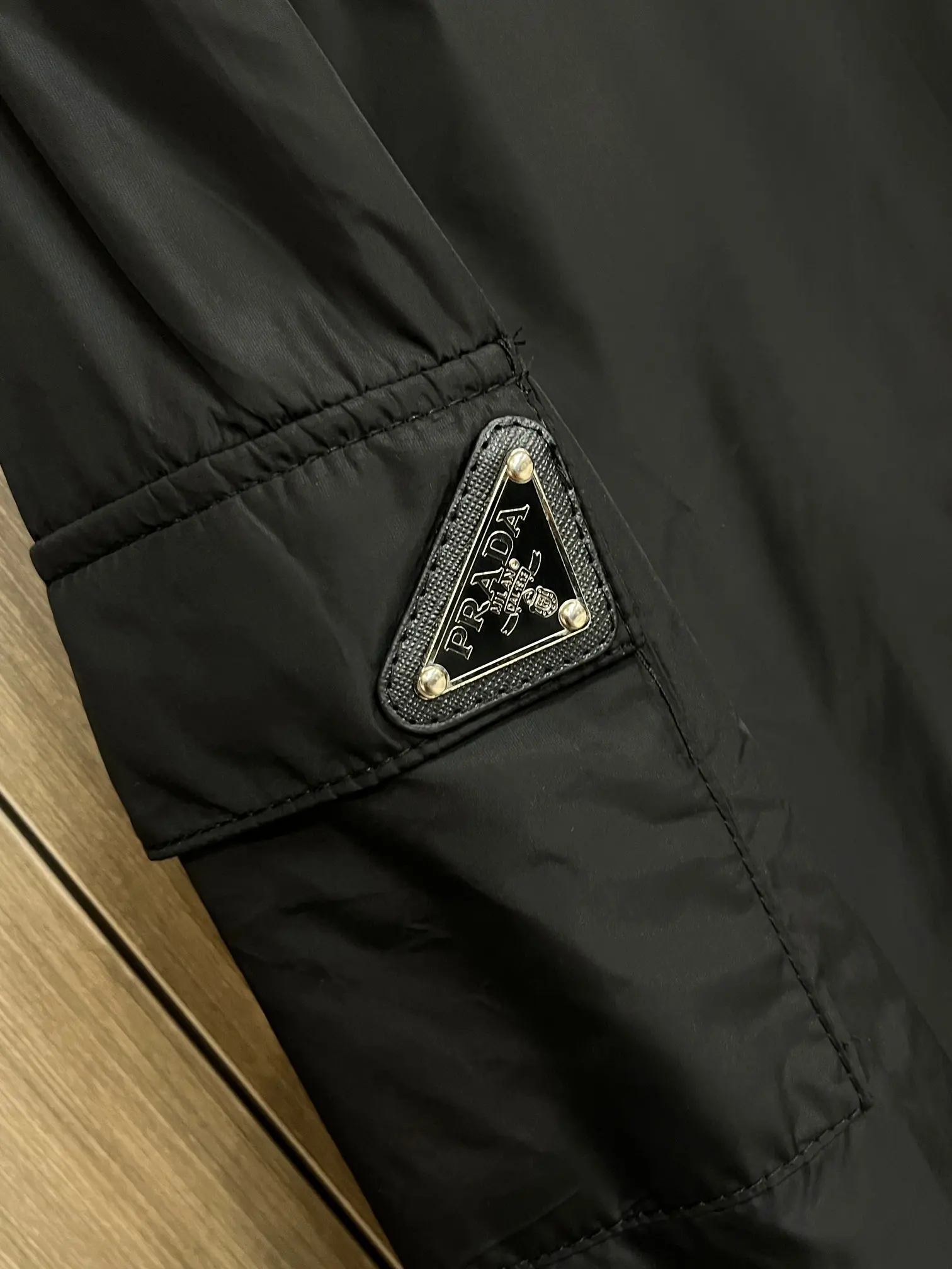 Logo-Appliquéd Hooded Shell Jacket D38014299 — view 5