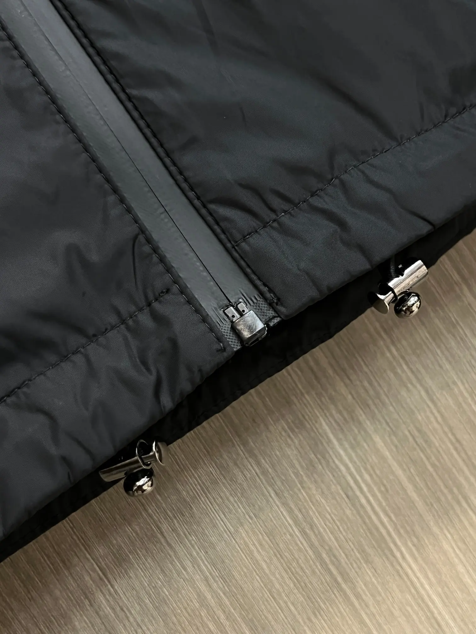 Logo-Appliquéd Hooded Shell Jacket D38014299 — view 7