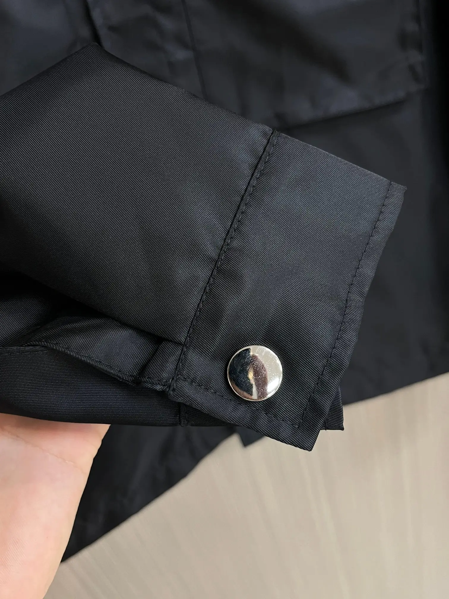 Logo-Plaque Re-Nylon Shirt Jacket D38014388 — view 7