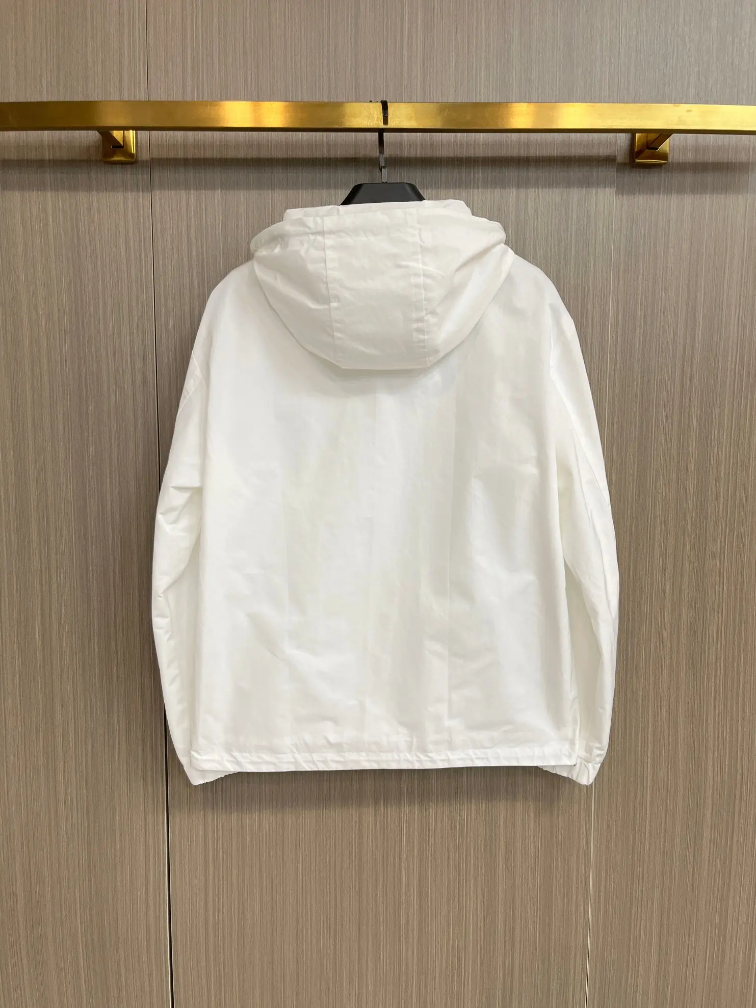 Logo-Appliqué Hooded Shell Jacket D38014301 — view 2