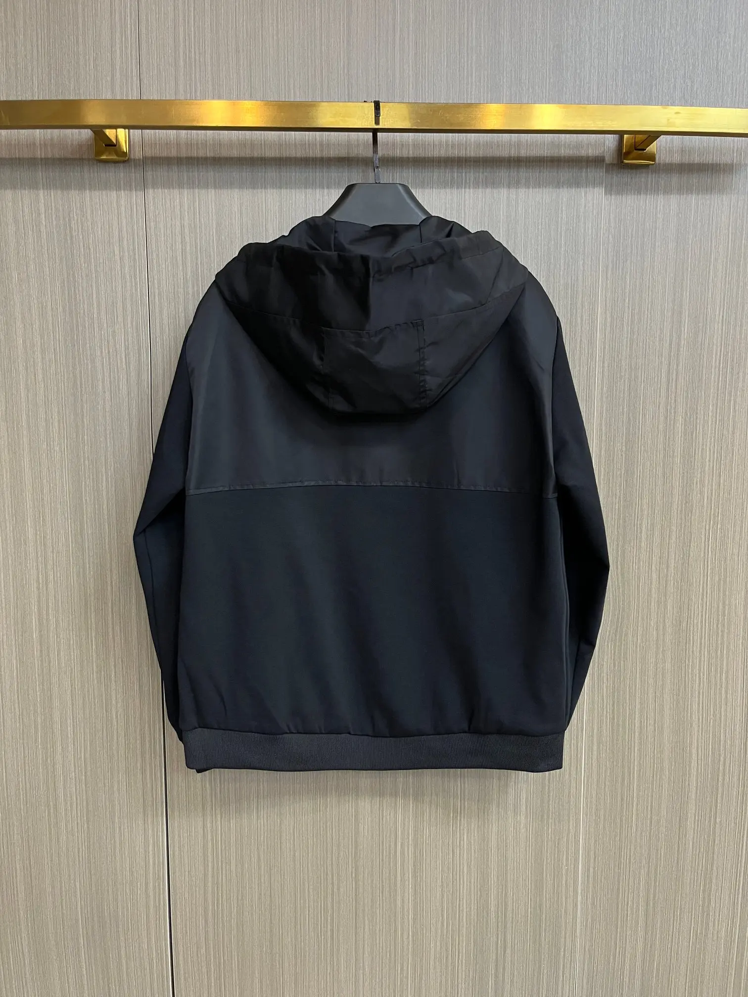 Logo-Print Hooded Shell Jacket D38014269 — view 2