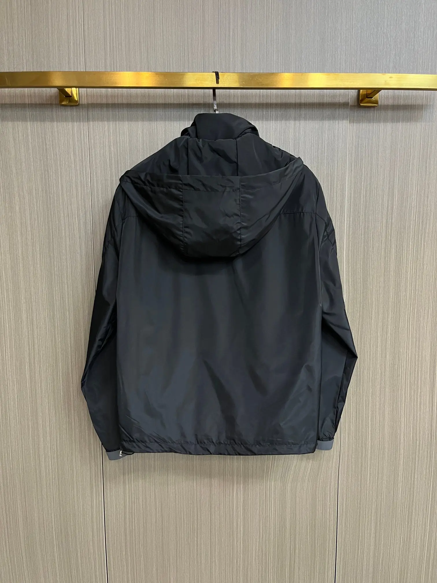 Logo-Appliquéd Hooded Shell Jacket D38014383 — view 2