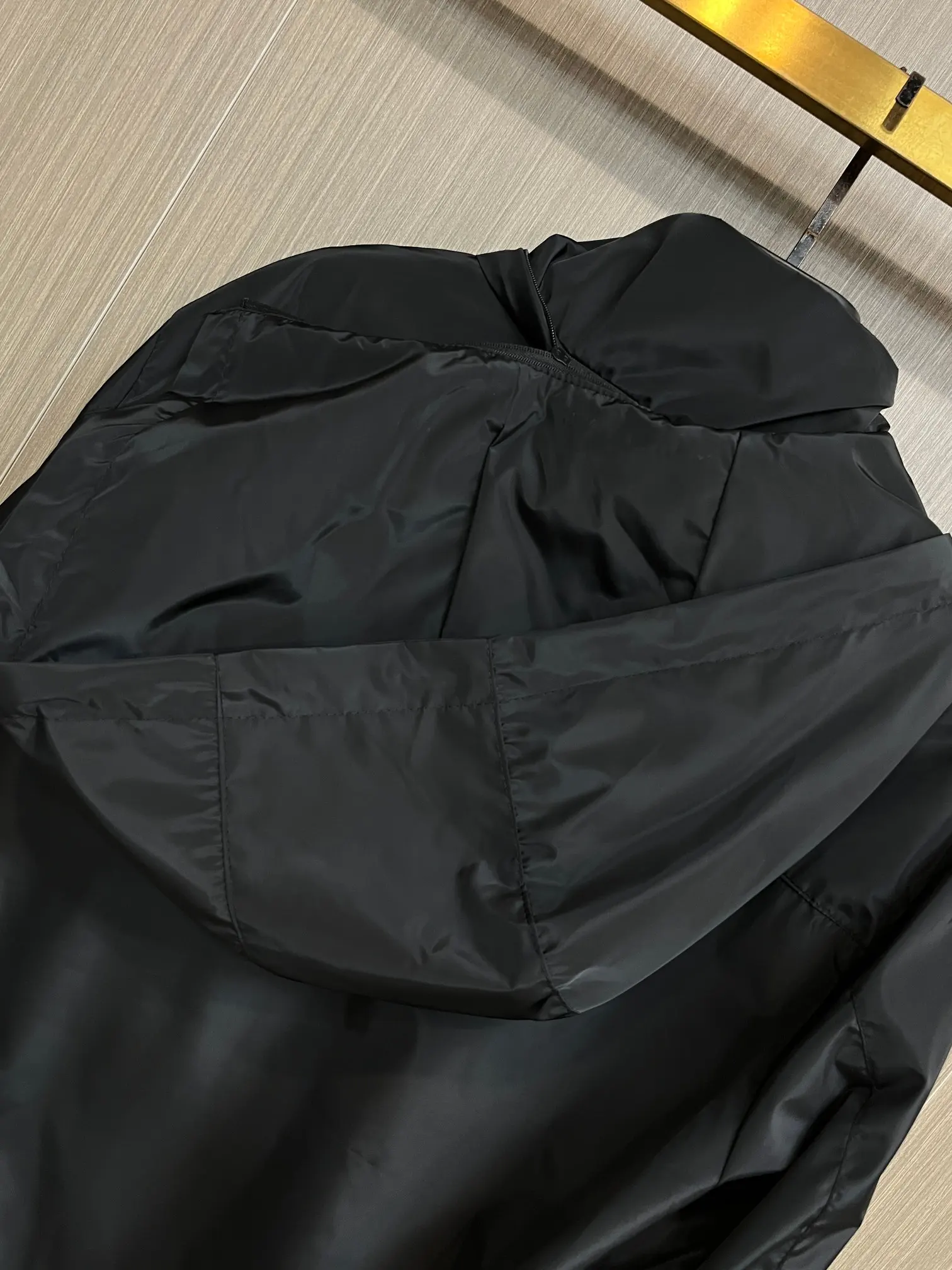 Logo-Appliquéd Hooded Shell Jacket D38014383 — view 4