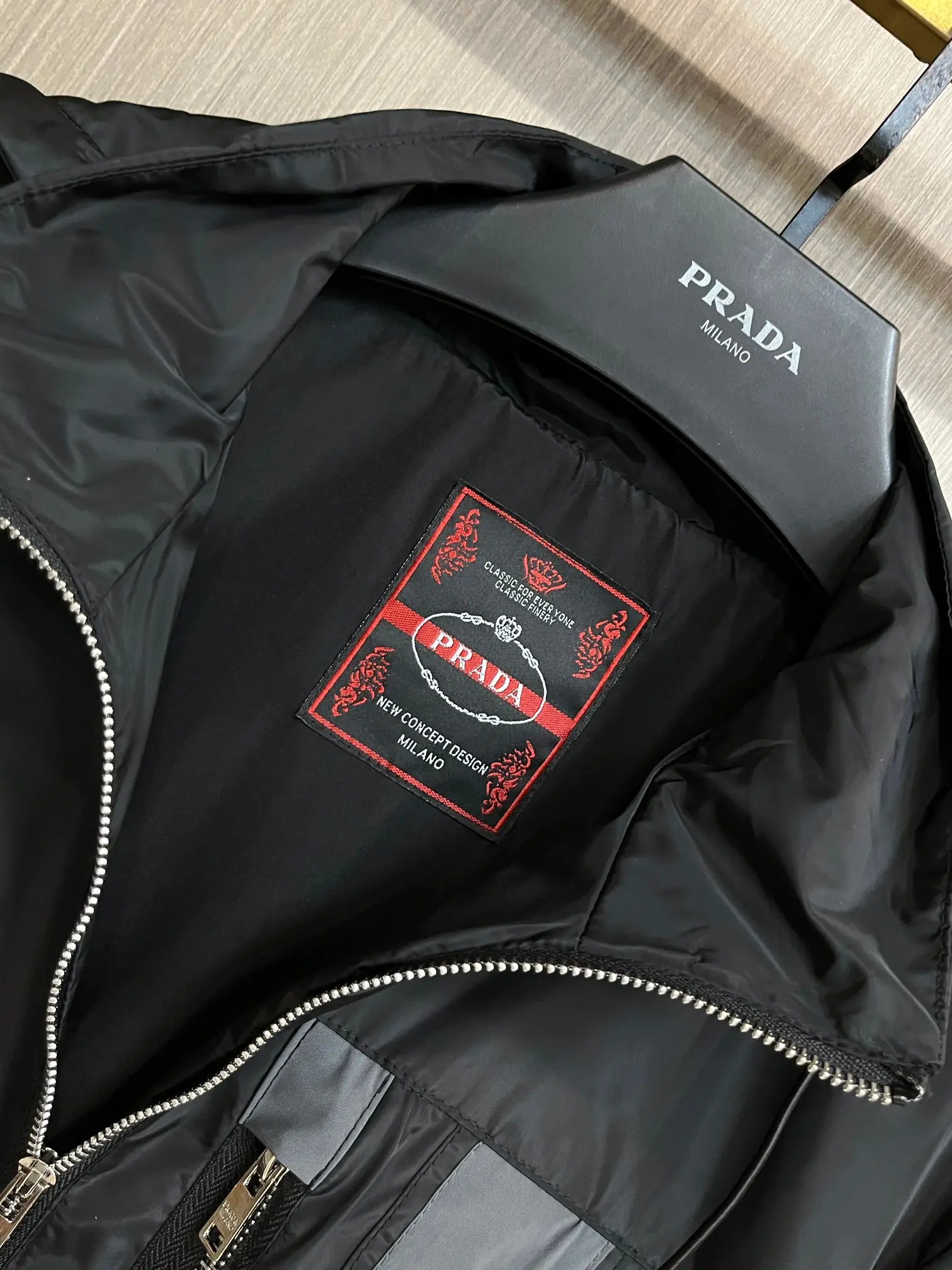 Logo-Appliquéd Hooded Shell Jacket D38014383 — view 5