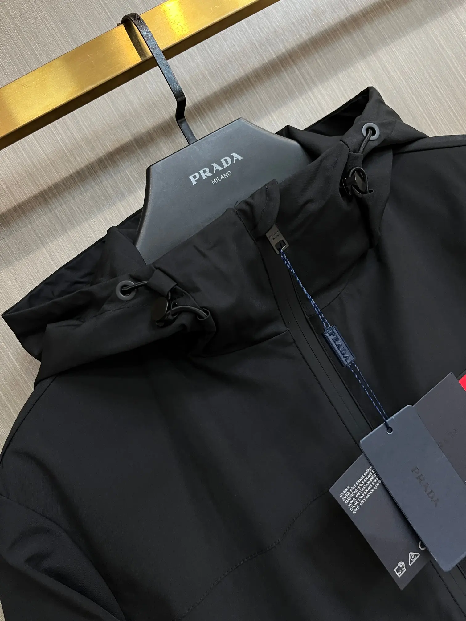 Hooded Technical Shell Jacket D38014396 — view 3