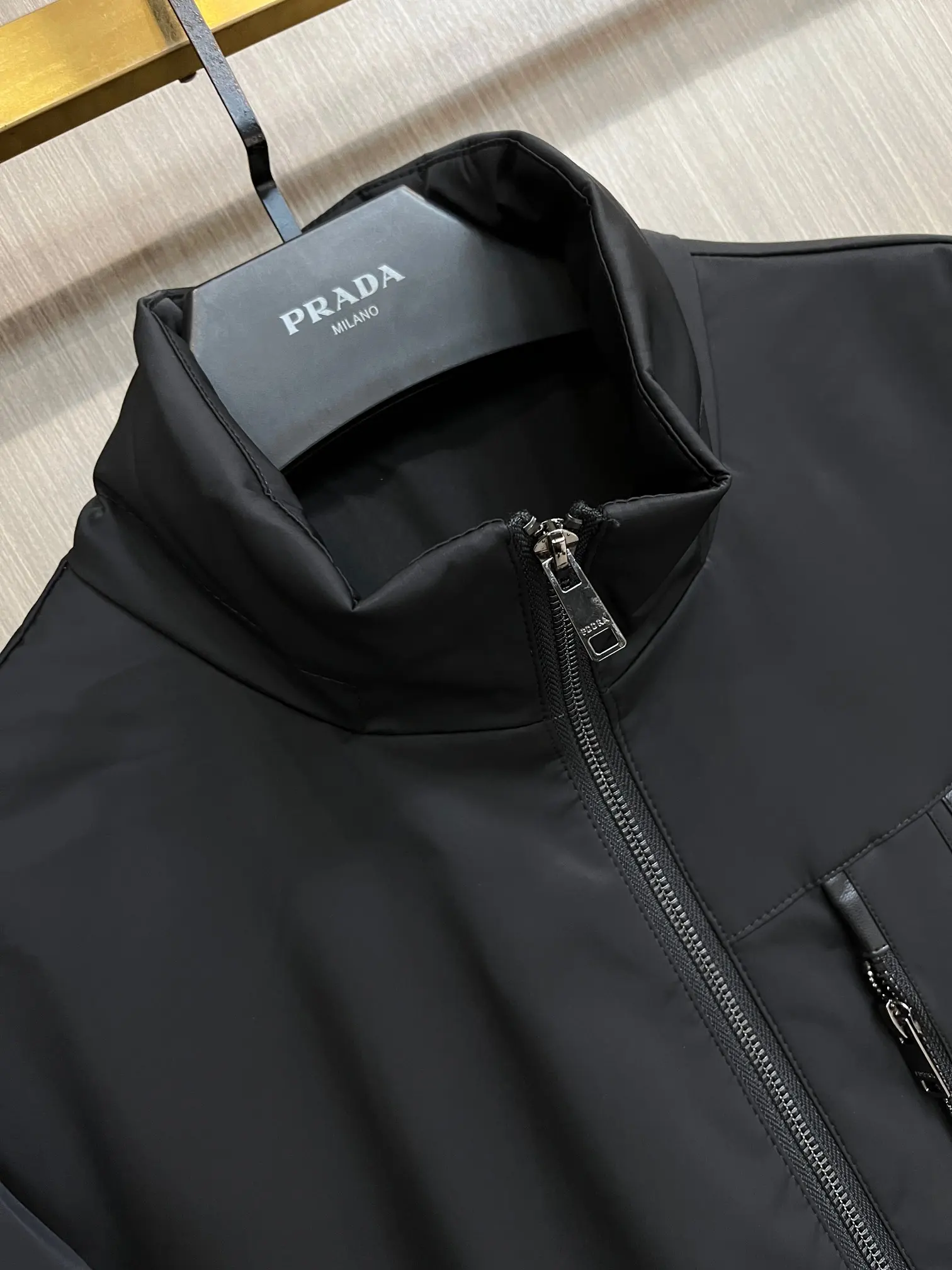 Logo-Plaque Zip-Up Jacket with Packable Hood D38014285 — view 3