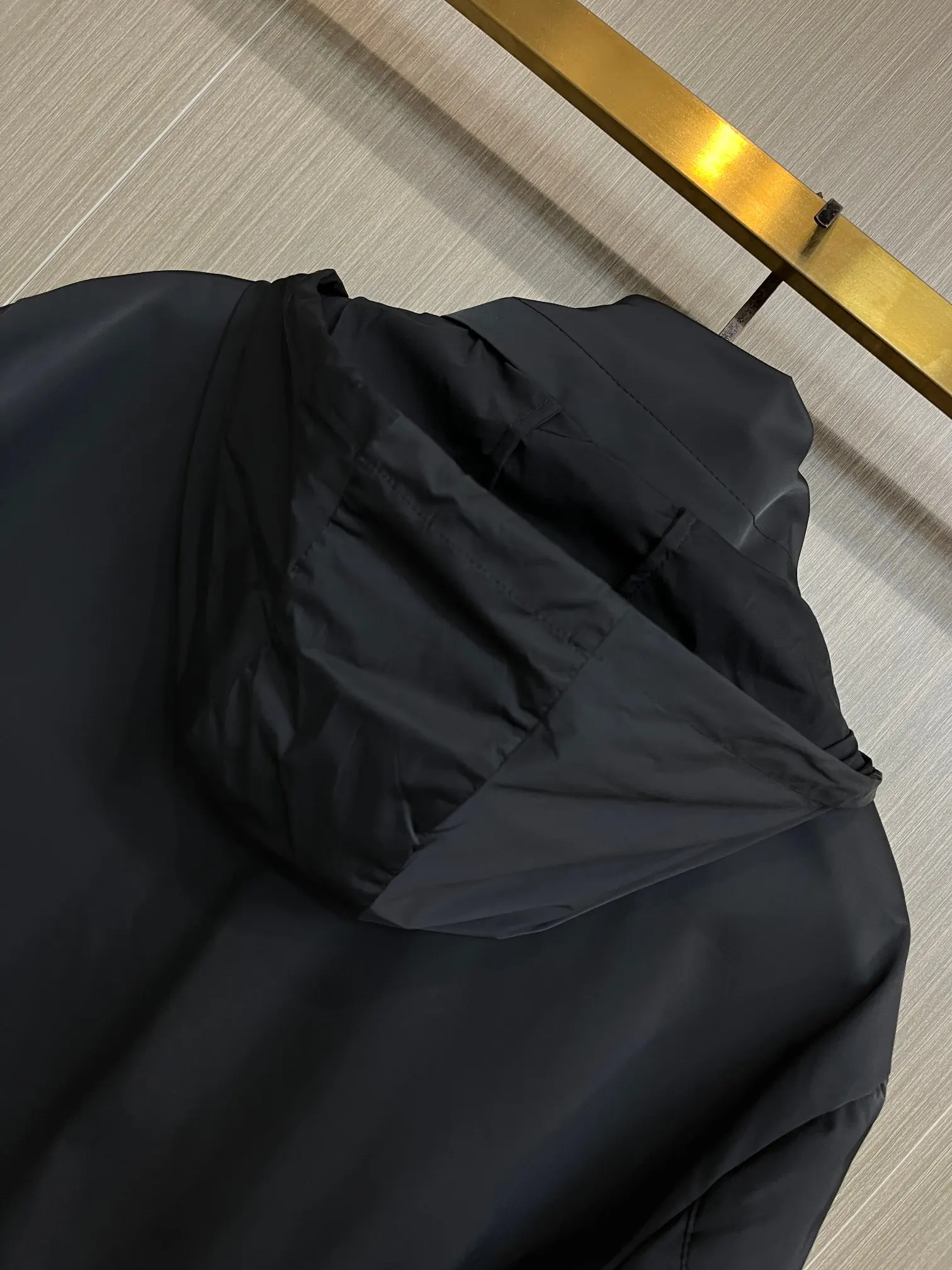Logo-Plaque Zip-Up Jacket with Packable Hood D38014285 — view 4