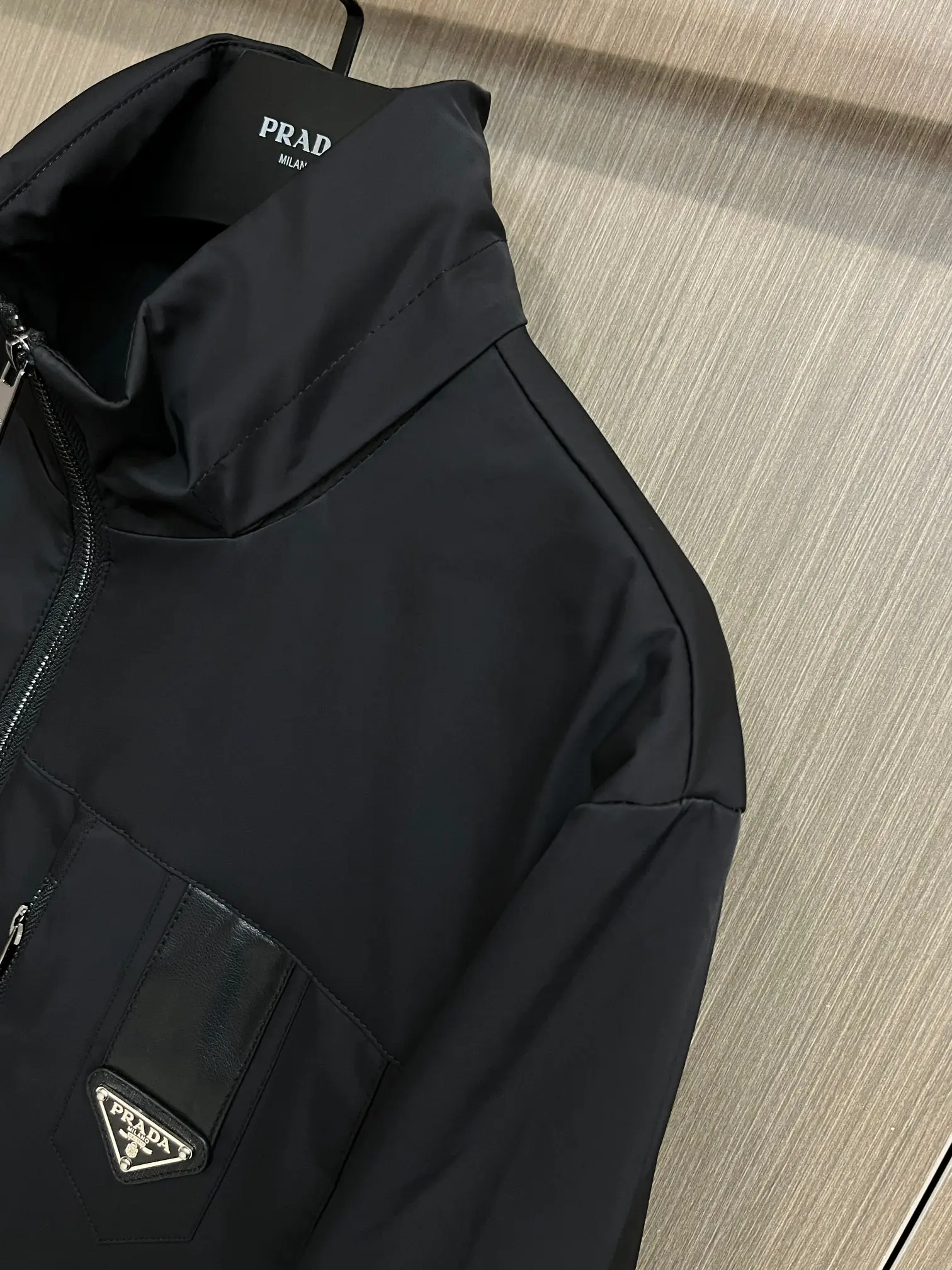 Logo-Plaque Zip-Up Jacket with Packable Hood D38014285 — view 6