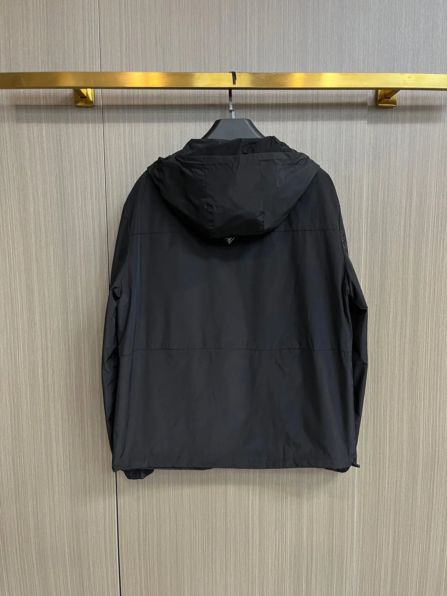 Hooded Technical Fabric Shell Jacket D38014274 — view 2