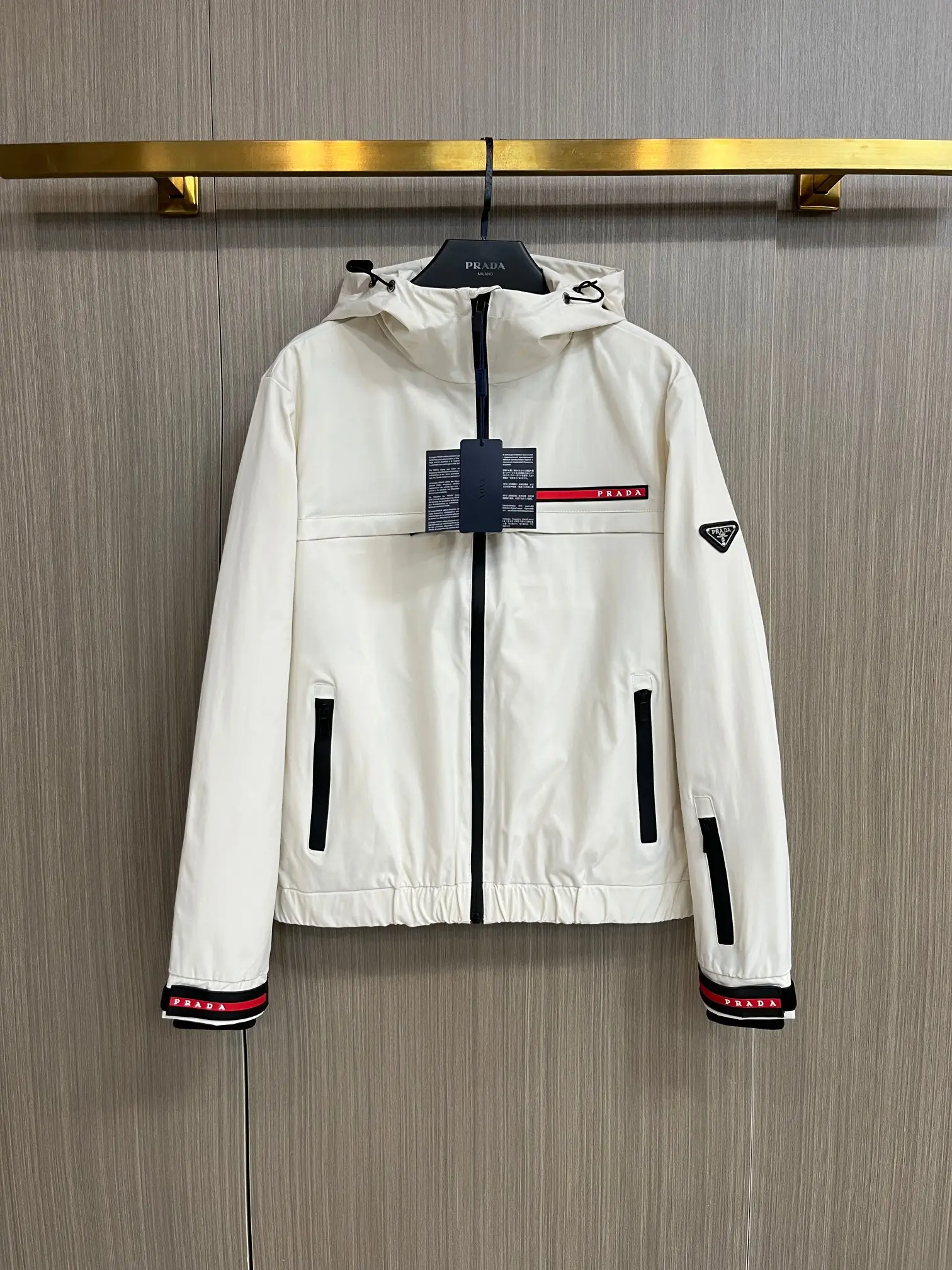 Logo-Appliquéd Hooded Shell Jacket D38014270