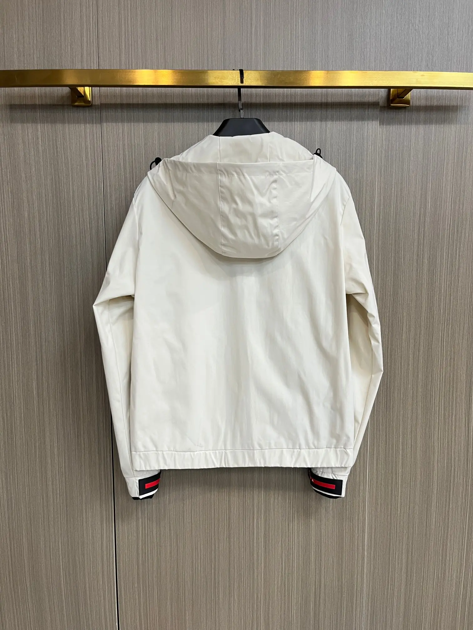 Logo-Appliquéd Hooded Shell Jacket D38014270 — view 2