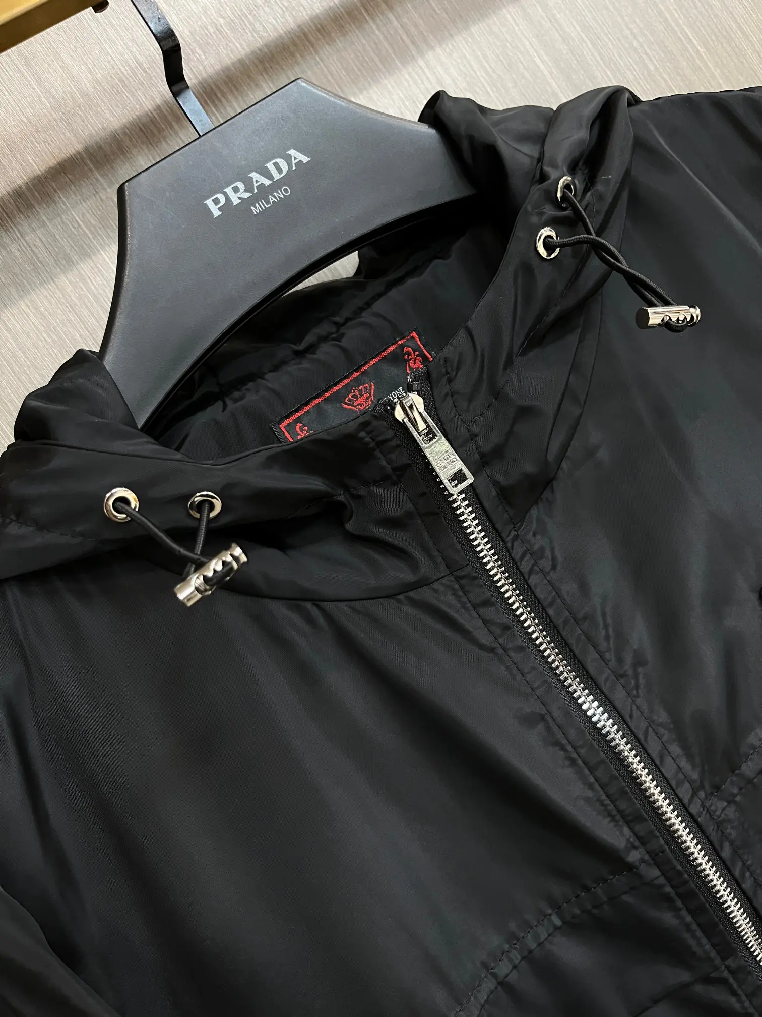 Logo-Appliquéd Hooded Shell Jacket D38014284 — view 3