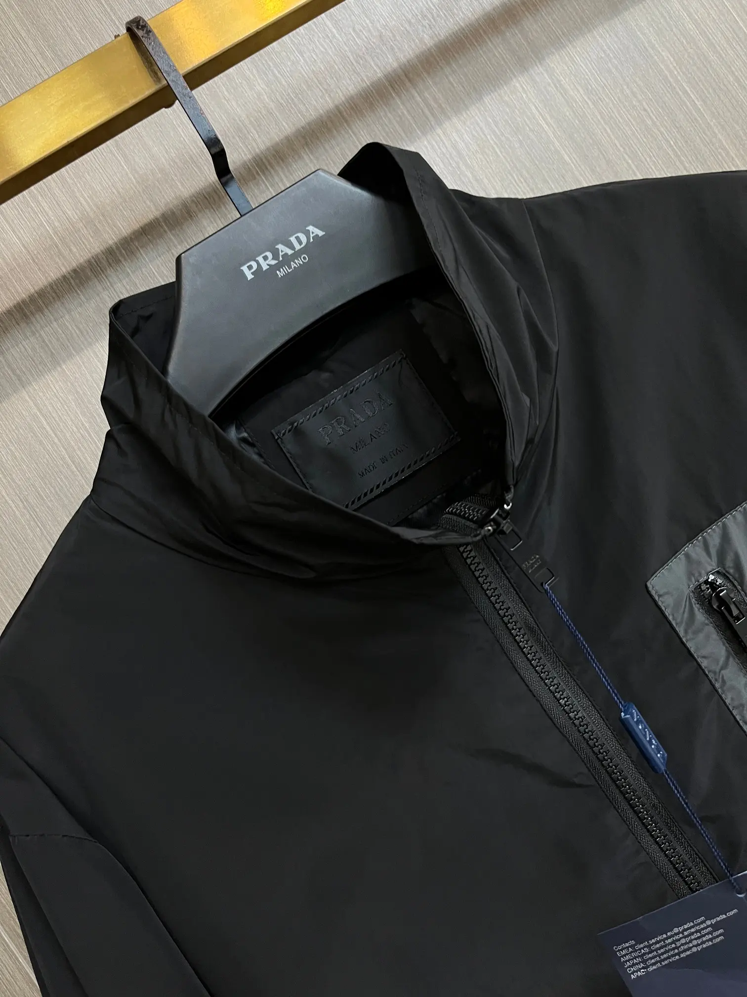 Logo-Appliquéd Hooded Shell Jacket D38014268 — view 3