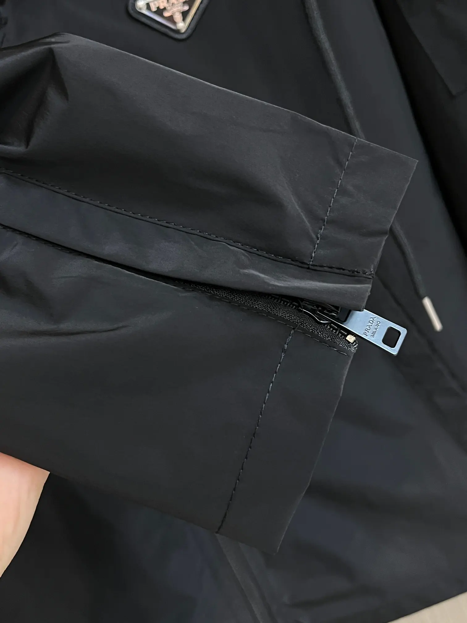 Hooded Nylon Windbreaker Jacket D38014394 — view 9