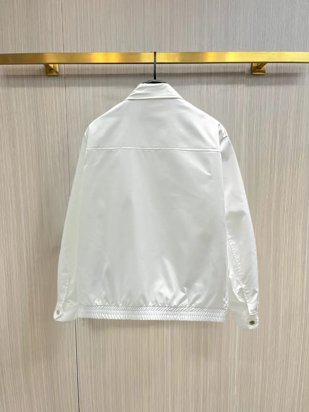 Logo-Appliquéd Zip-Up Harrington Jacket D38014359 — view 2