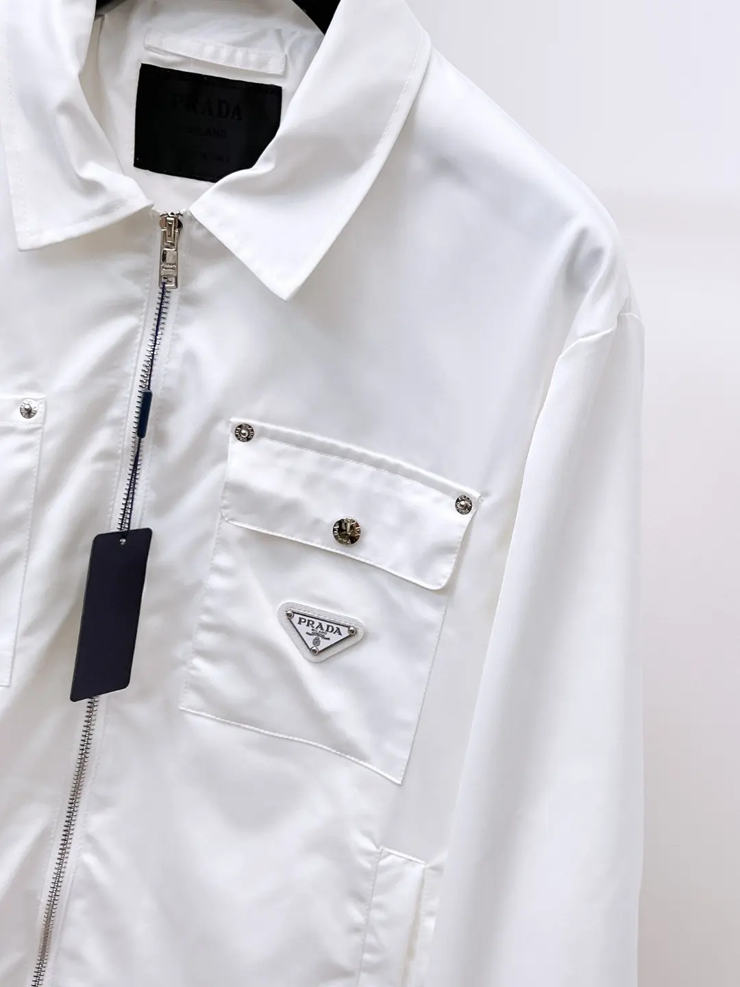 Logo-Appliquéd Zip-Up Harrington Jacket D38014359 — view 7