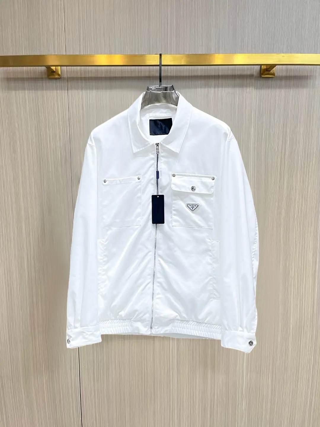 Logo-Appliquéd Zip-Up Blouson Jacket D38014455