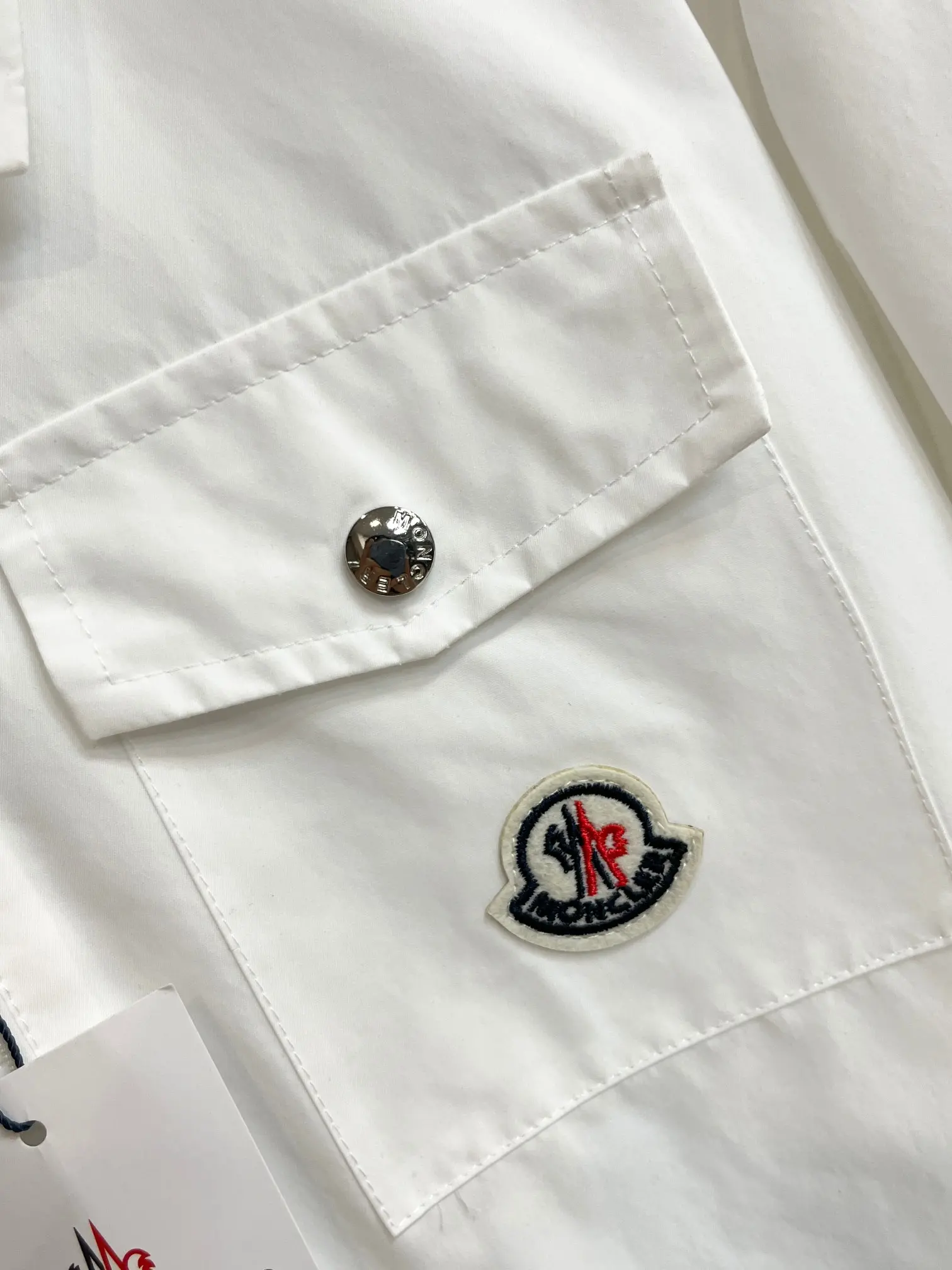Moncler Logo-Appliqué Zip-Up Harrington Jacket D38014300 — view 6