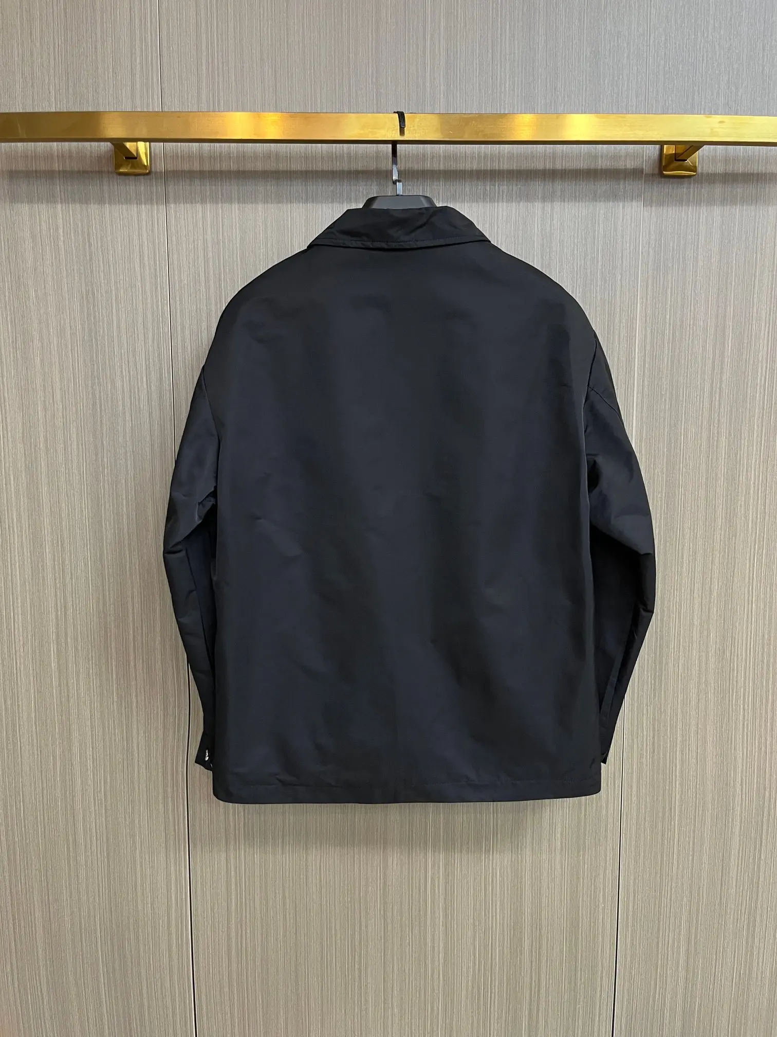 Logo-Appliqué Zip-Up Harrington Jacket D38014294 — view 2