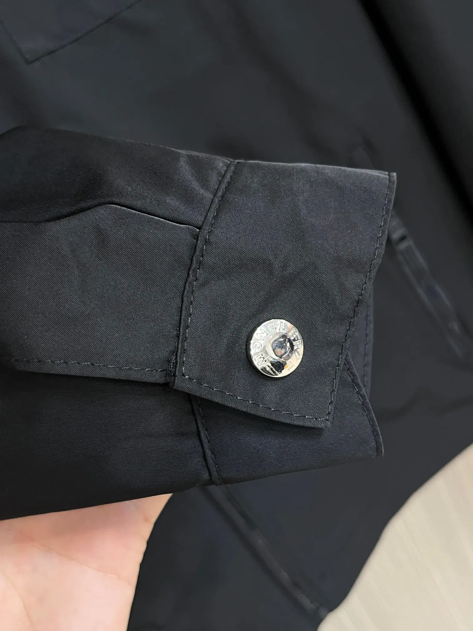 Logo-Appliqué Zip-Up Harrington Jacket D38014294 — view 9