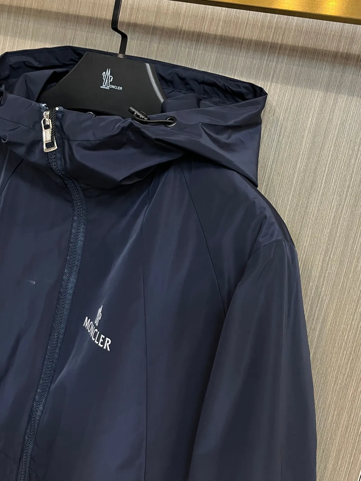 Moncler Hooded Shell Windbreaker Jacket D38014271 — view 5