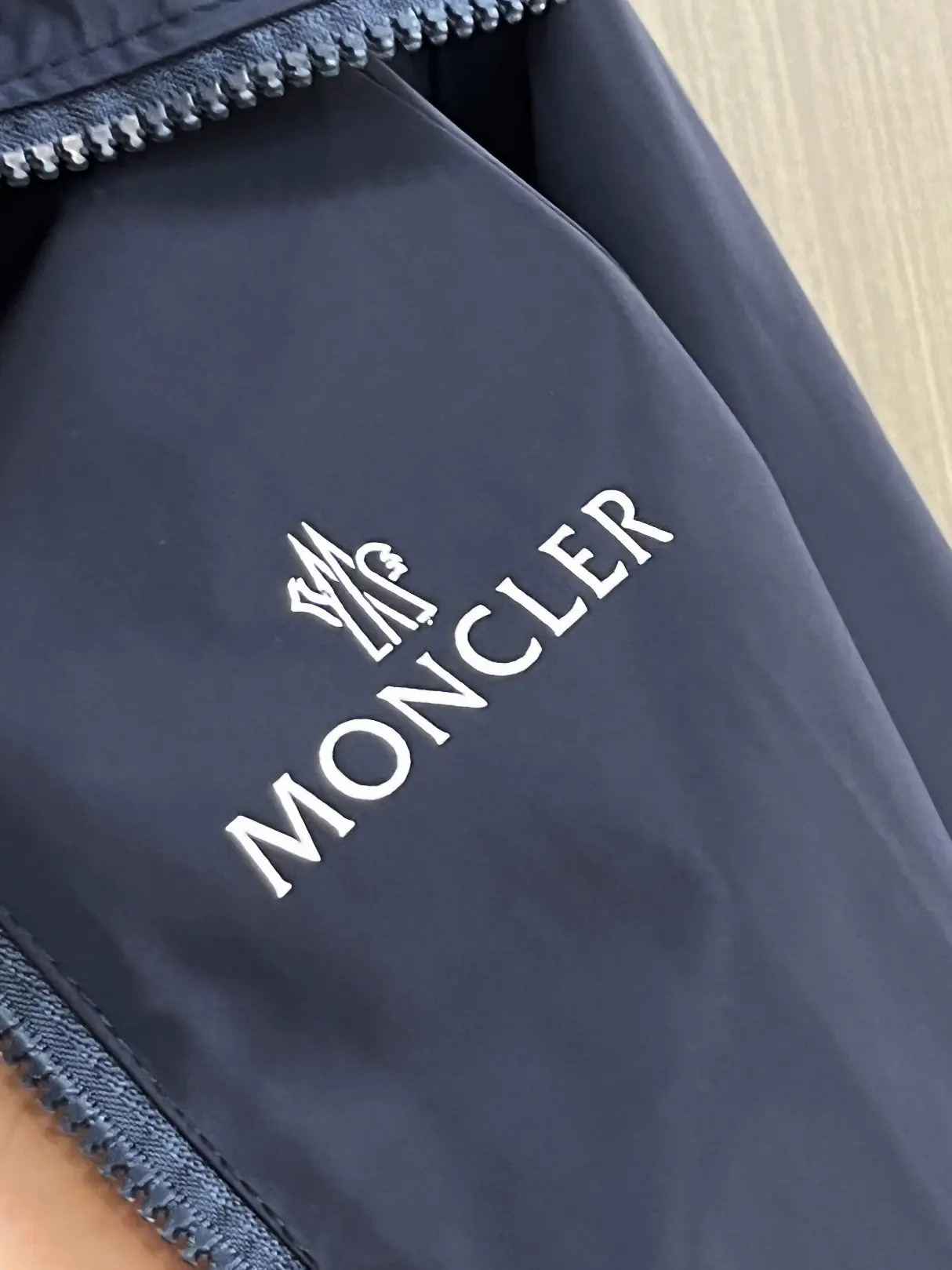 Moncler Hooded Shell Windbreaker Jacket D38014271 — view 6