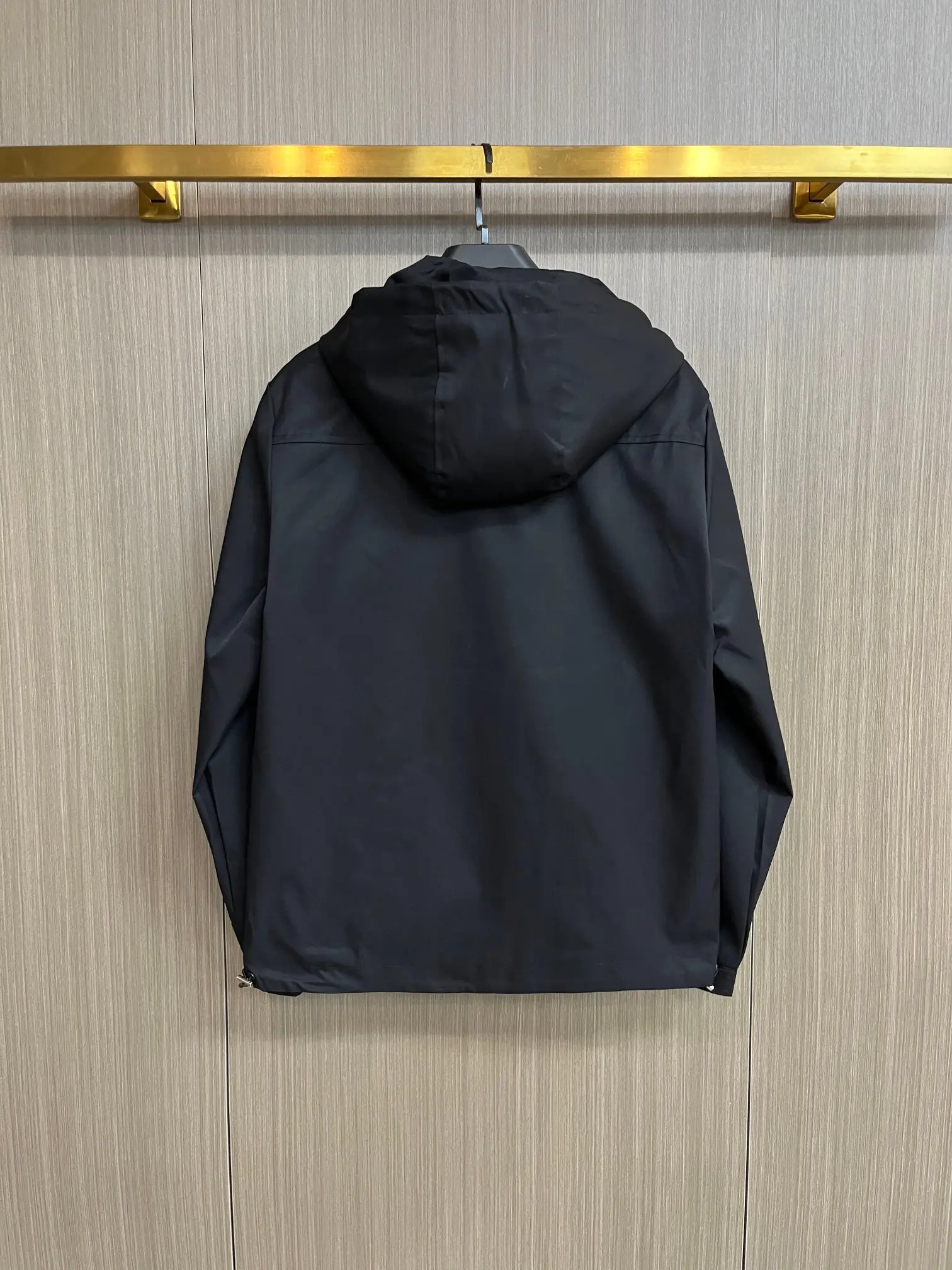 Logo-Print Hooded Shell Jacket D38014375 — view 2