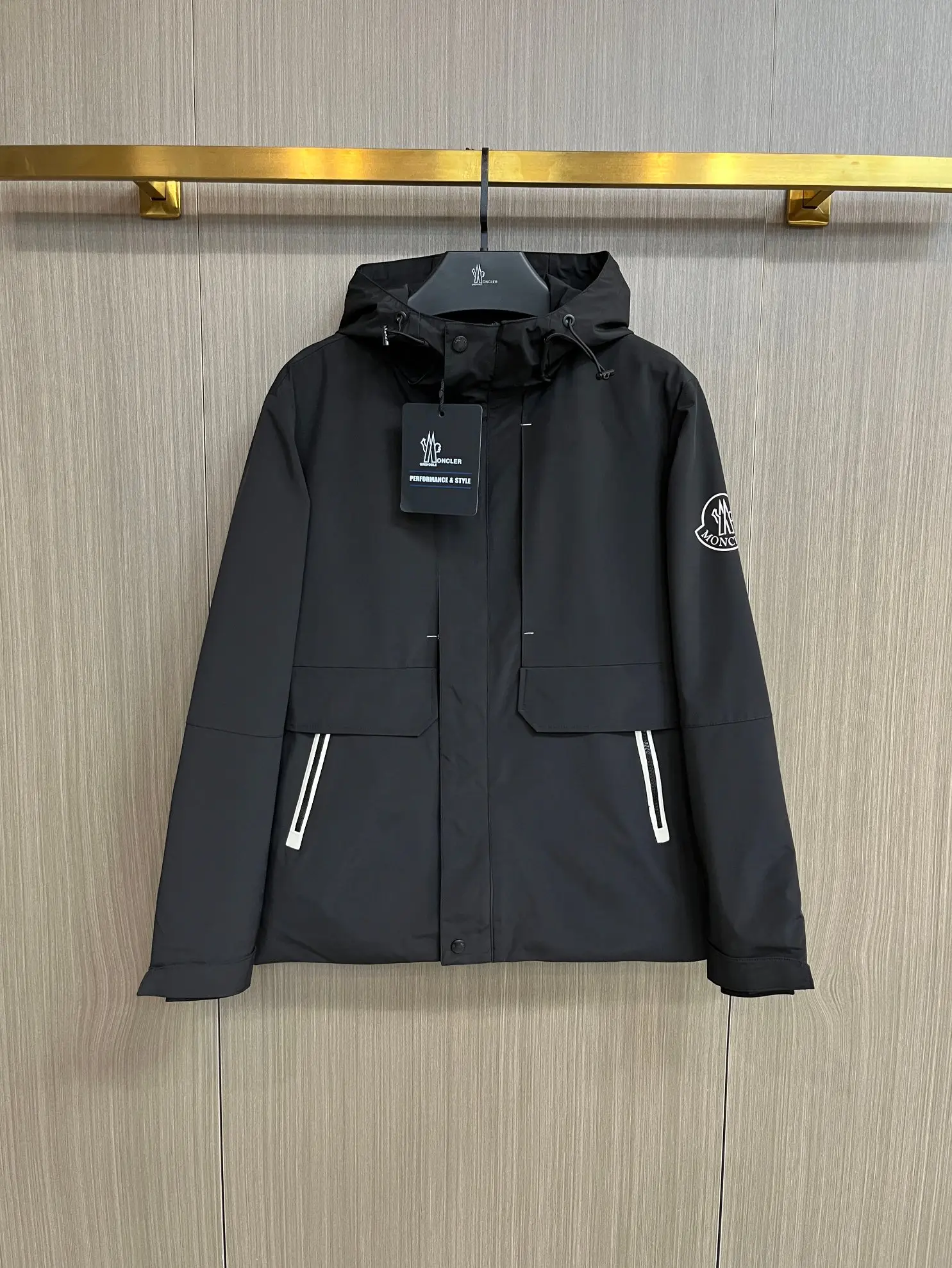 Moncler Hooded Technical Shell Jacket D38014376