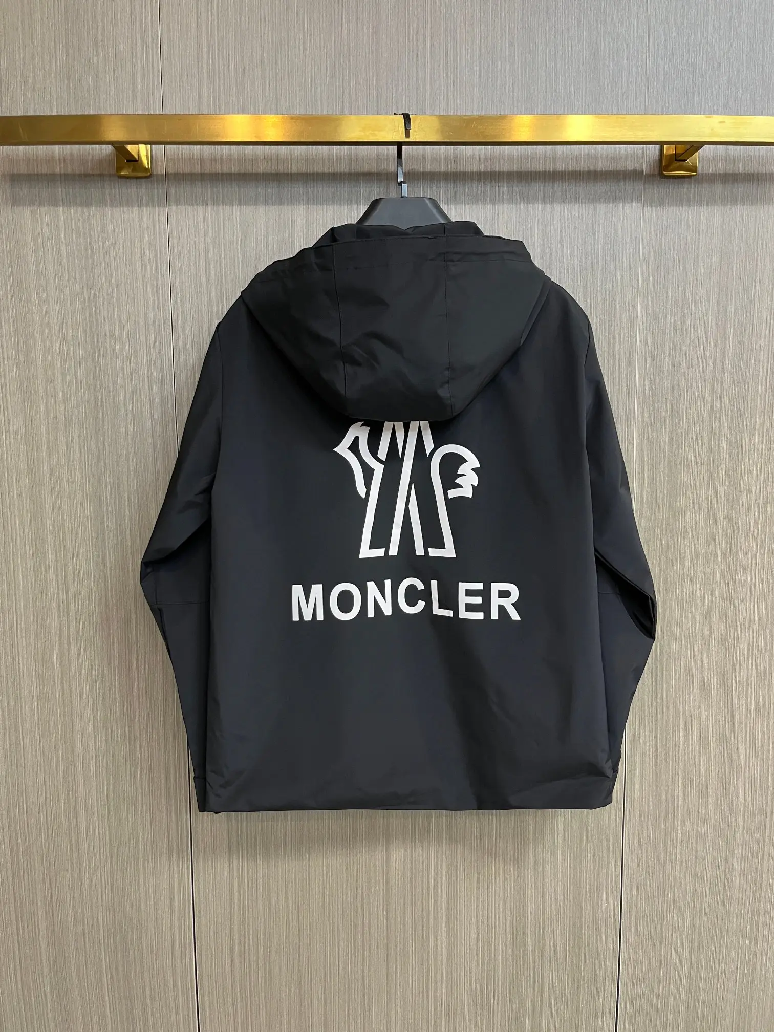 Moncler Hooded Technical Shell Jacket D38014376 — view 2