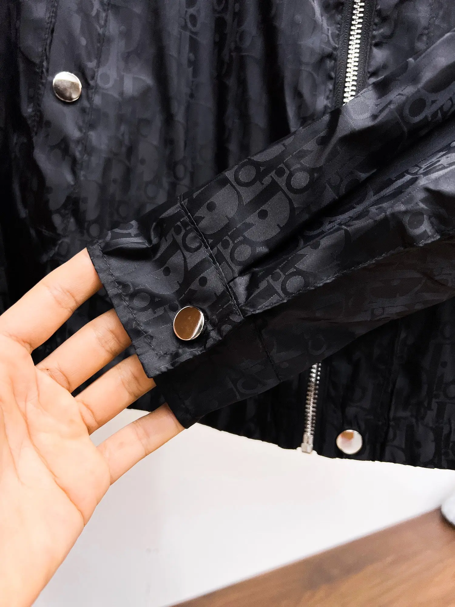 Oblique Jacquard Hooded Windbreaker Jacket D38014713 — view 11