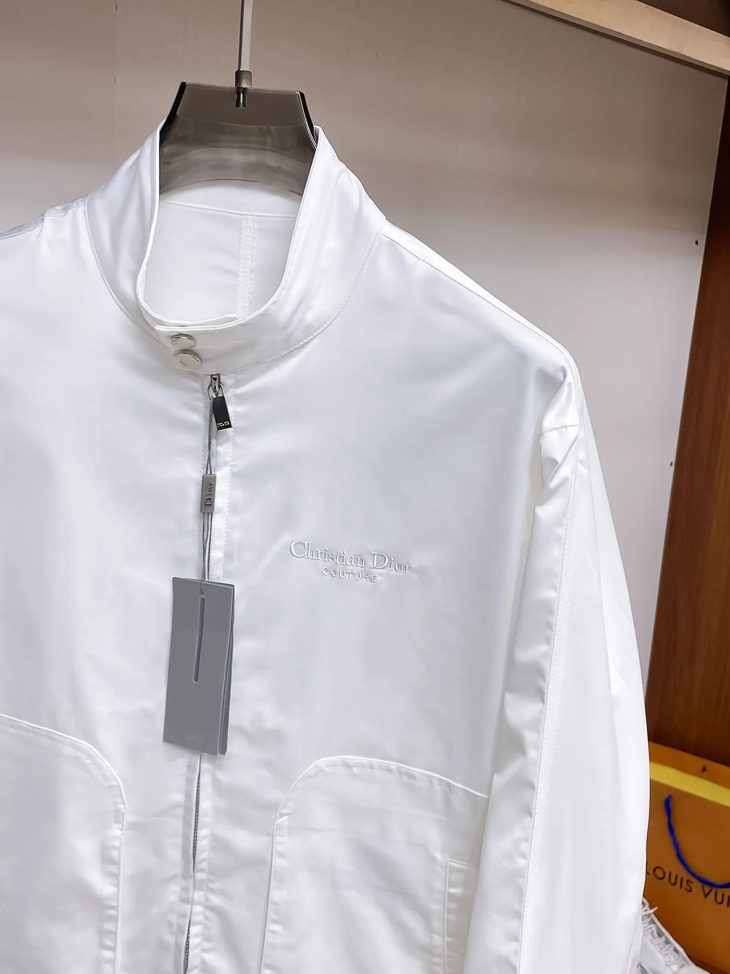 Logo-Embroidered Reversible Harrington Jacket D38014674 — view 3