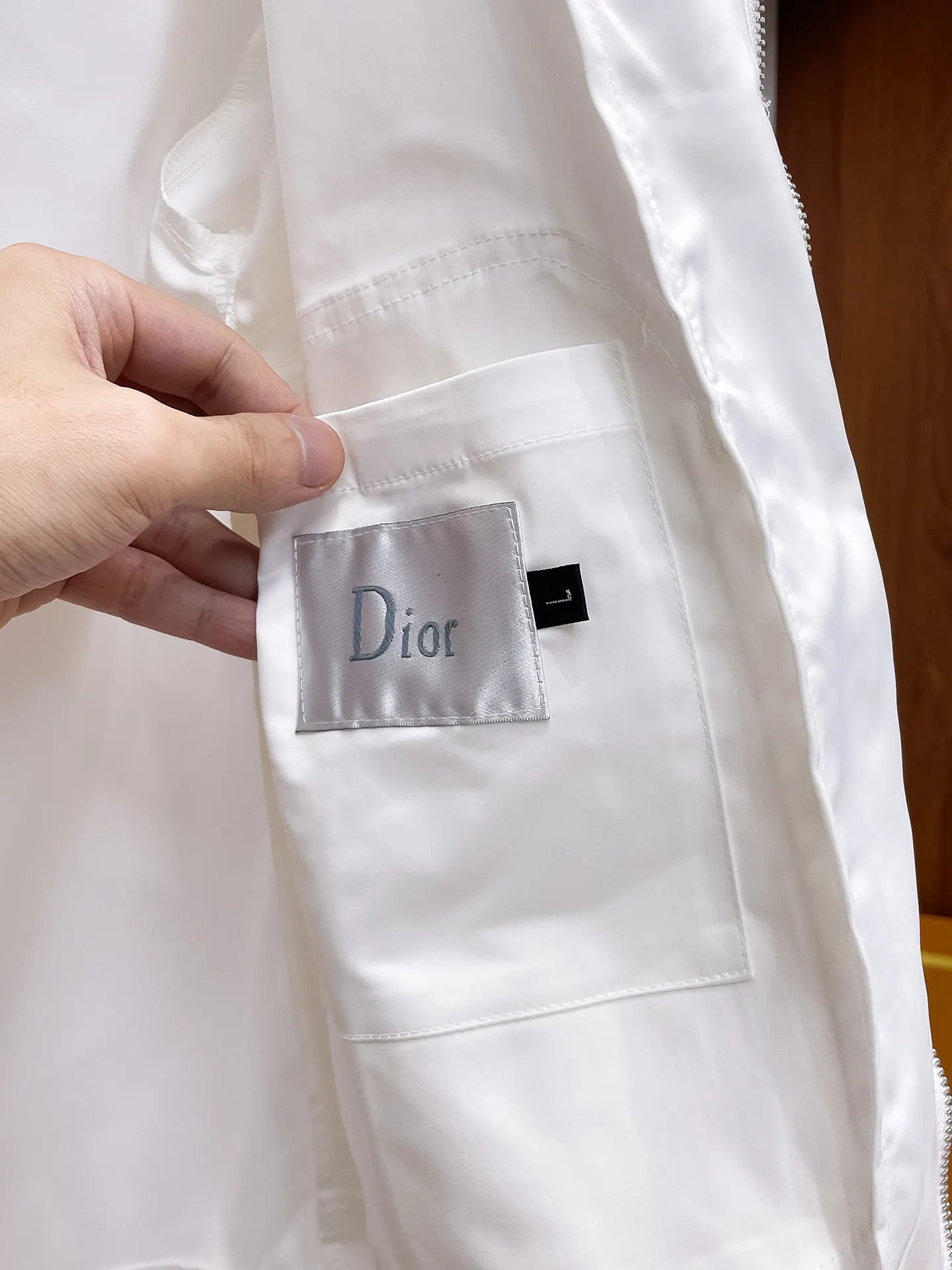 Logo-Embroidered Reversible Harrington Jacket D38014674 — view 7