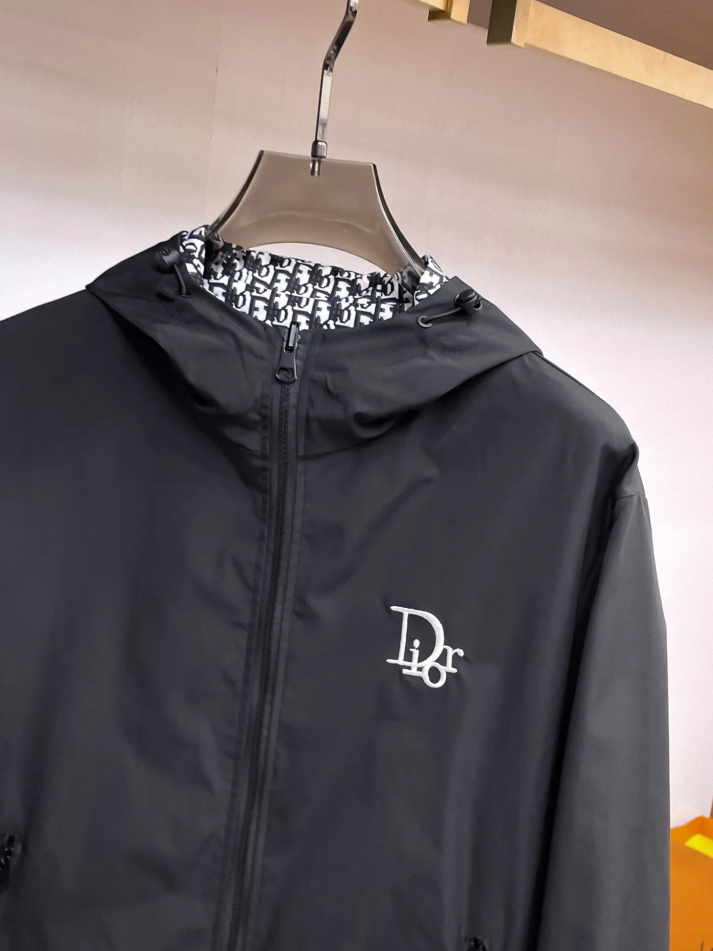 Reversible Hooded Windbreaker Jacket D38014340 — view 5