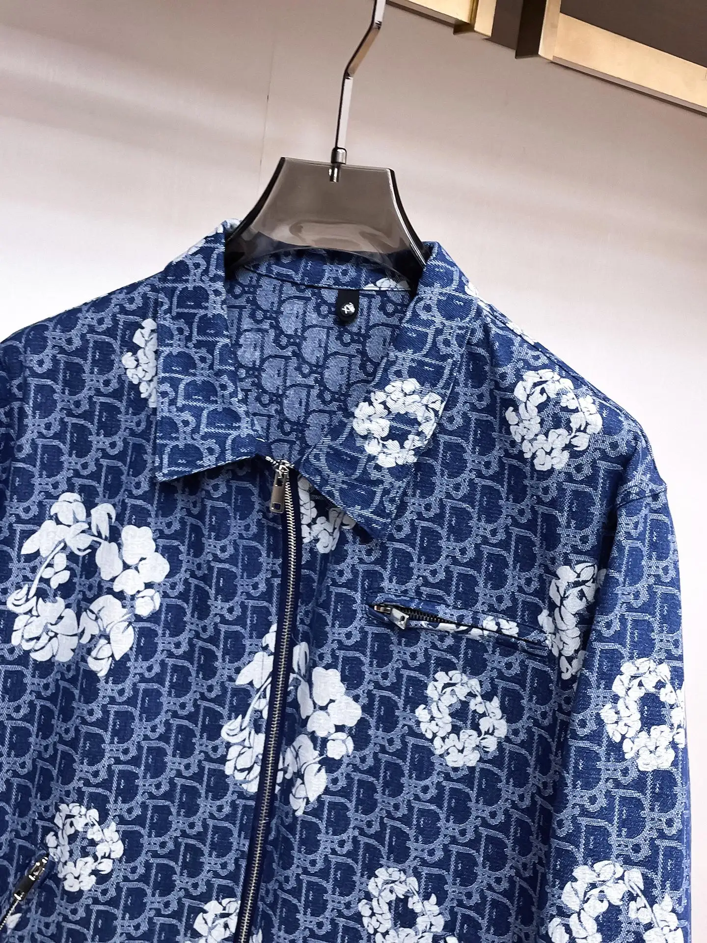 Oblique Monogram and Floral Print Harrington Jacket D38014344 — view 4