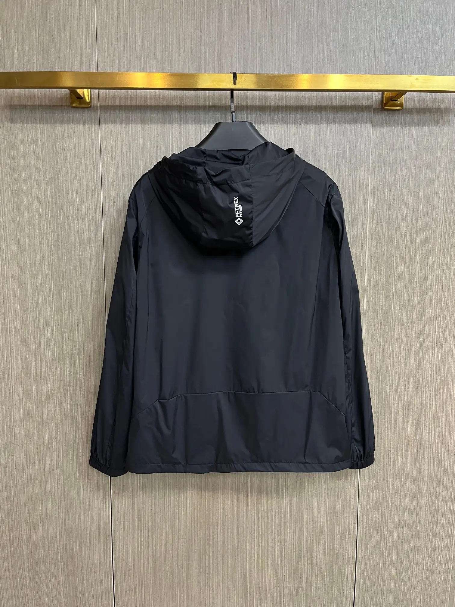 Logo-Print Hooded Shell Jacket D38014311 — view 2